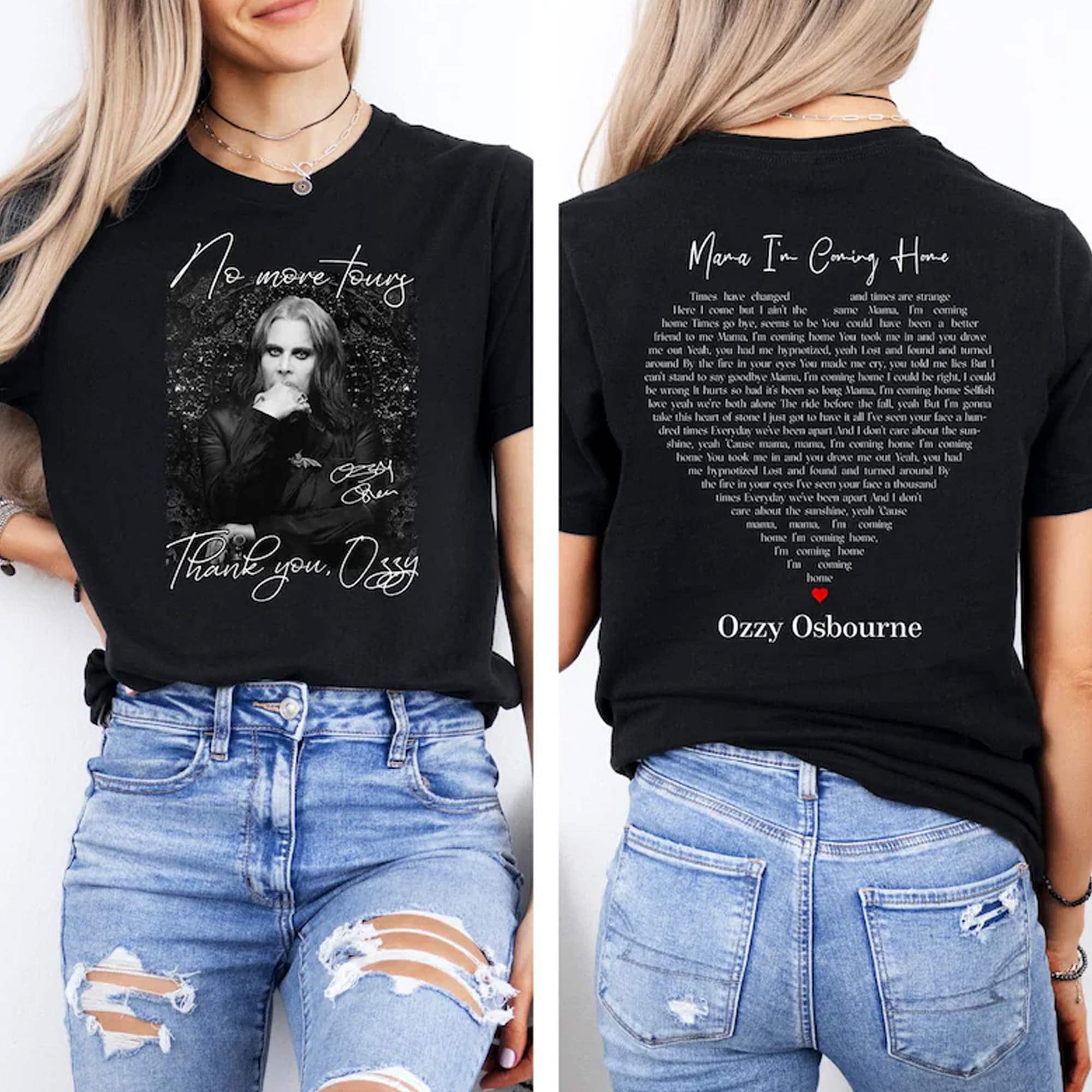 RIP Ozzy Osbourne, Osborne Shirt, No More Tour Shirt