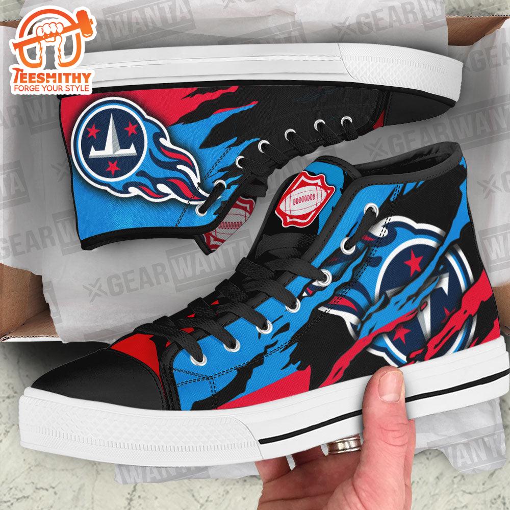 Tennessee Titans High Top Shoes For Fans