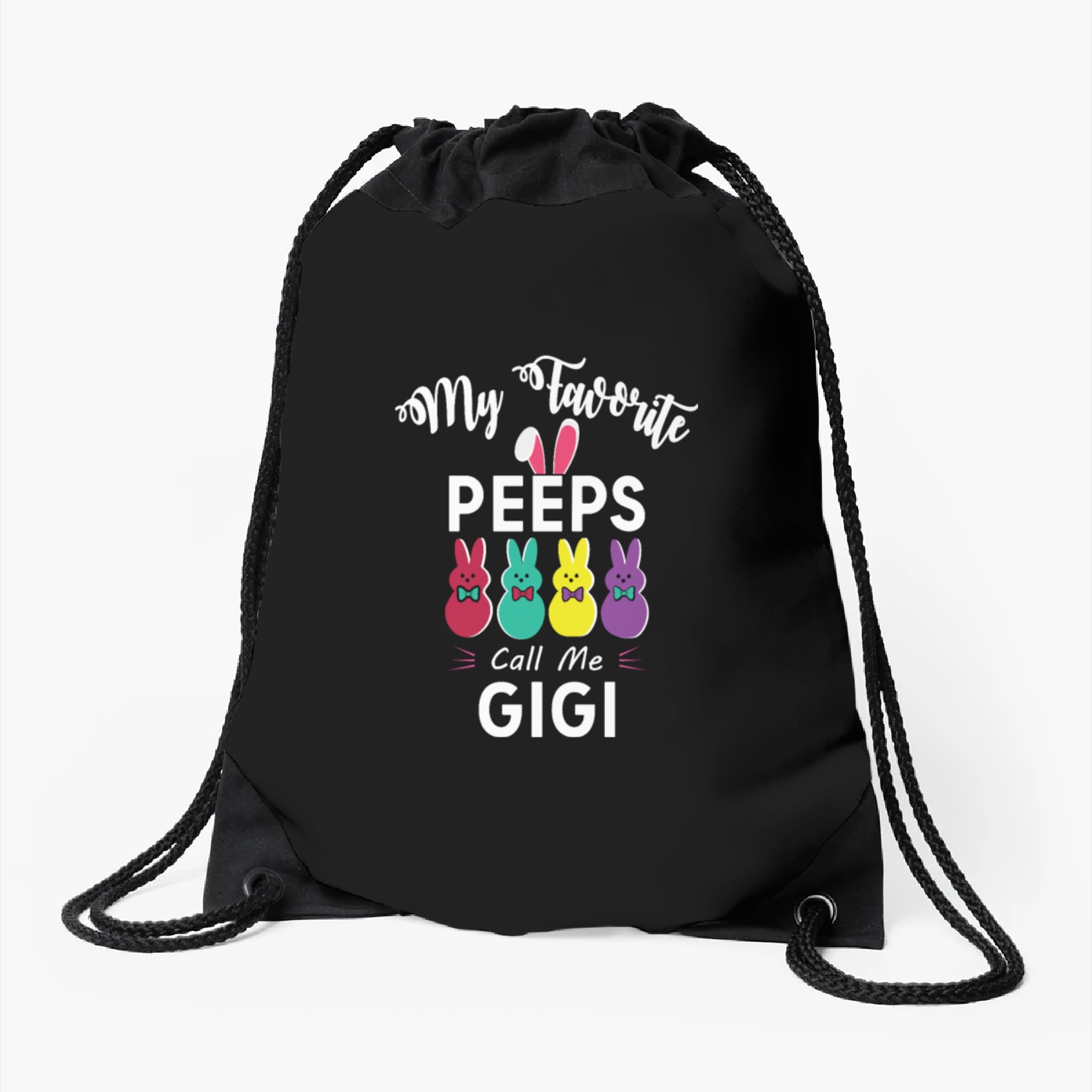 My favorite peeps call me GIGI Drawstring Bags