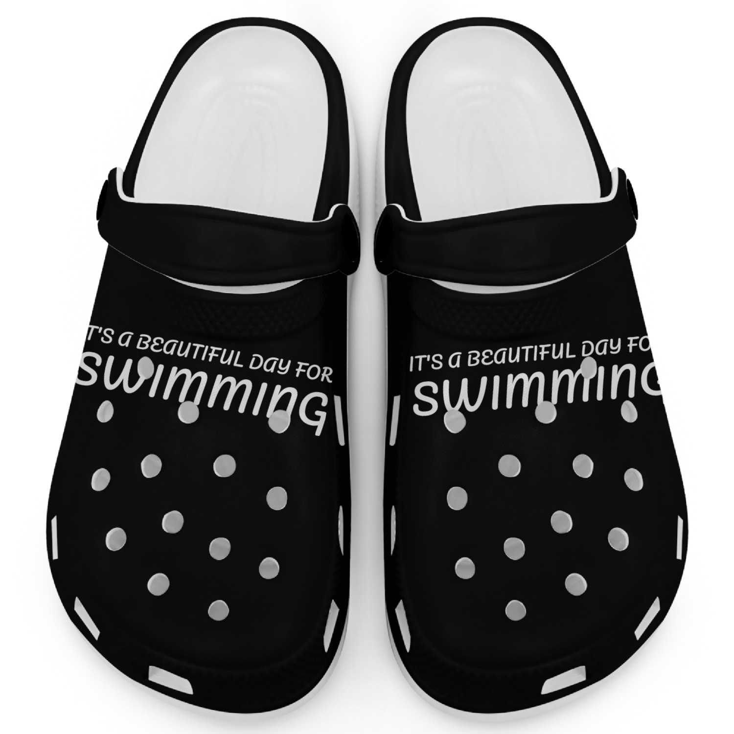 It's a Beautiful Day For Swimming - Swimmer Clogs