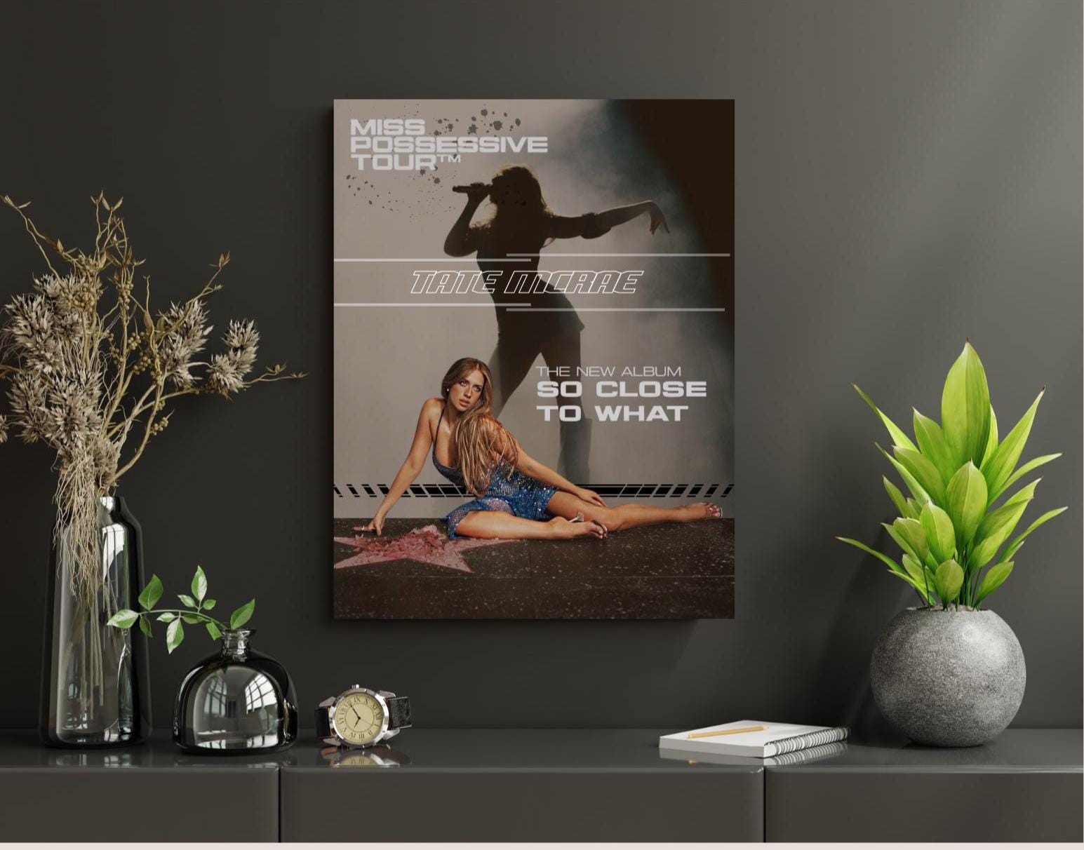Tate McRae Poster Print - So Close to What, Miss Possessive Tour - Vertical Premium Matte Poster