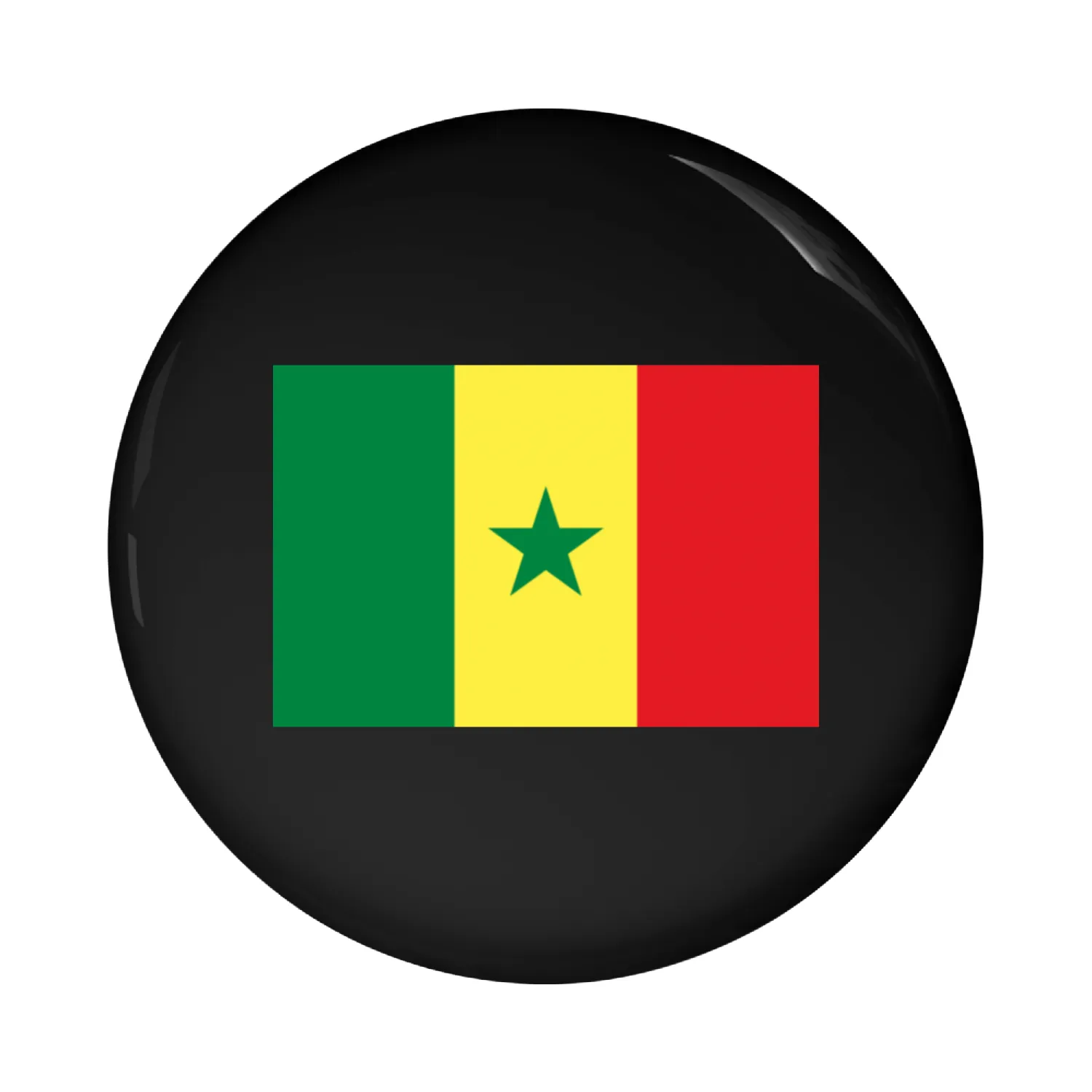 Senegal Flag Pin Buttons