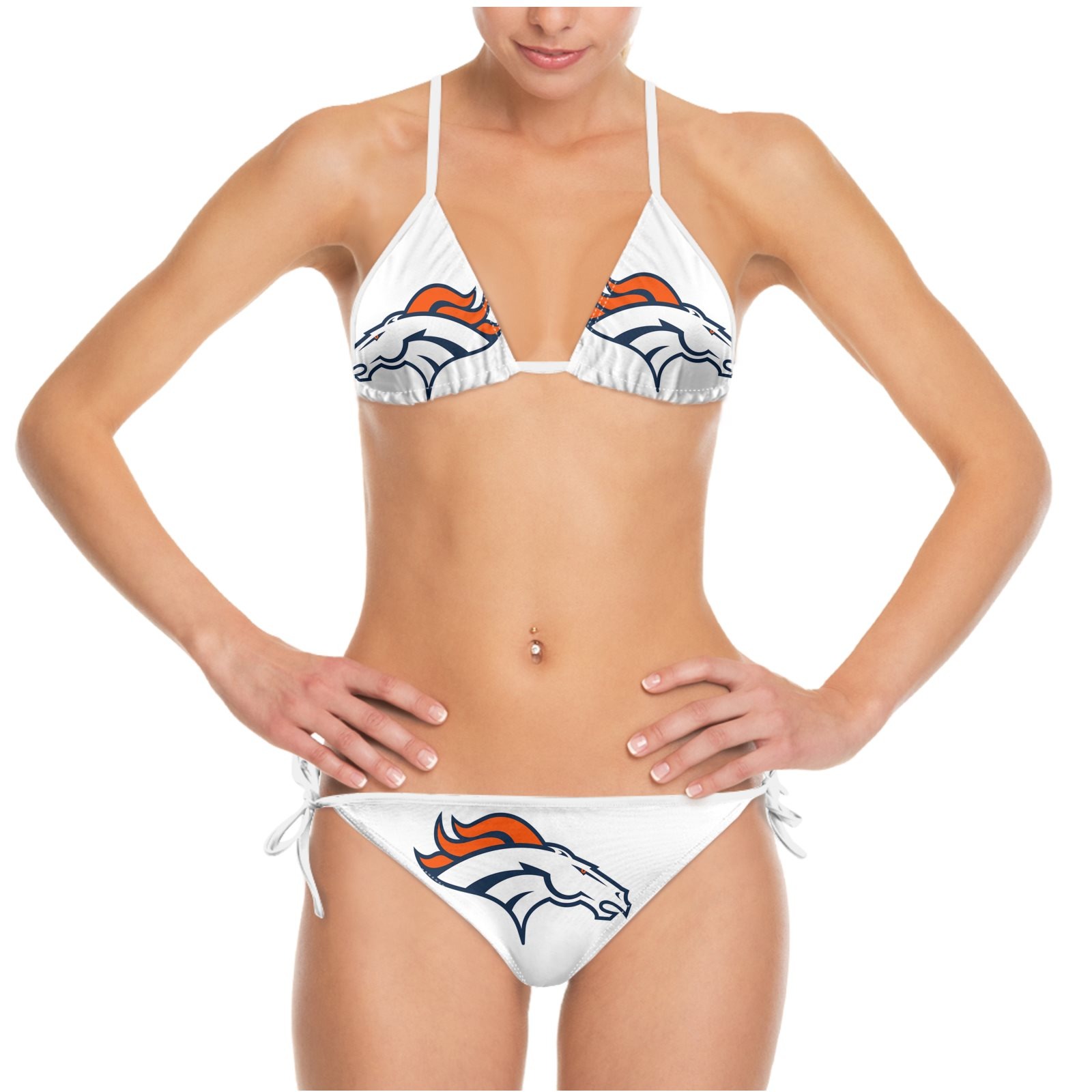 Denver Team Broncos Summer Beach Women's Bikini Swimsuit