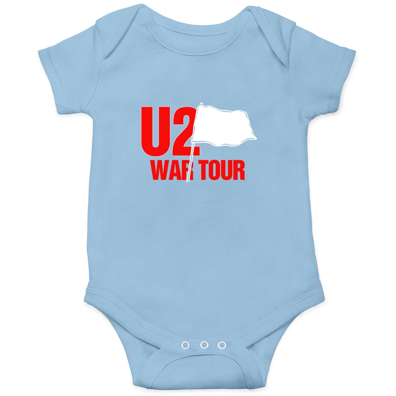 U2 War Tour Vintage 1983 Black Concert Baby Bodysuit