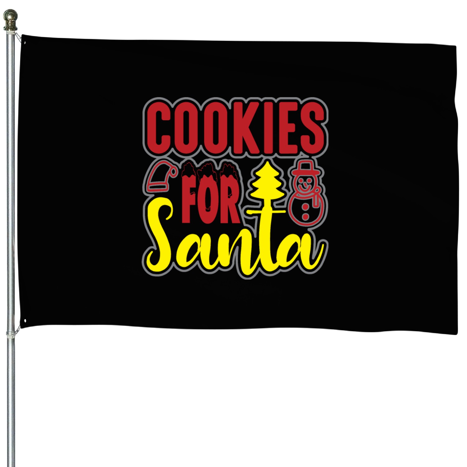 Cookies For Santa House Flags