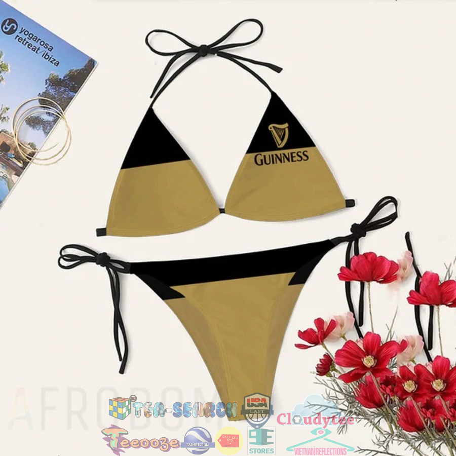 Guinness Beer Print Women's Sling Bikini 2-Piece Swimsuit