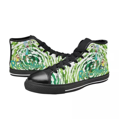 Rick And Rickandmorty Sneakers High Top Canvas Shoes, Rick And Rickandmorty Sneakers