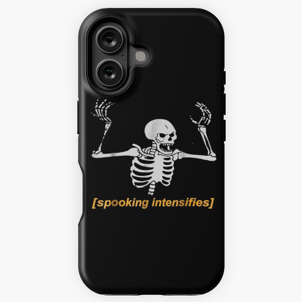 Spooking Intensifies Spooky Scary Skeleton Meme Premium iPhone Case
