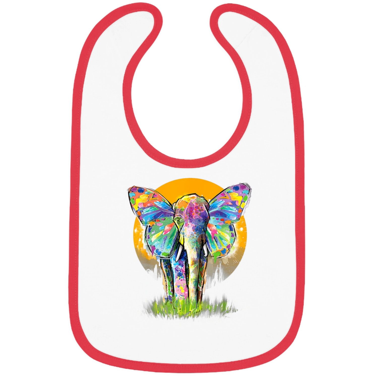 Elephant Men Women Elephant Lover Graphic Elephant Bibs