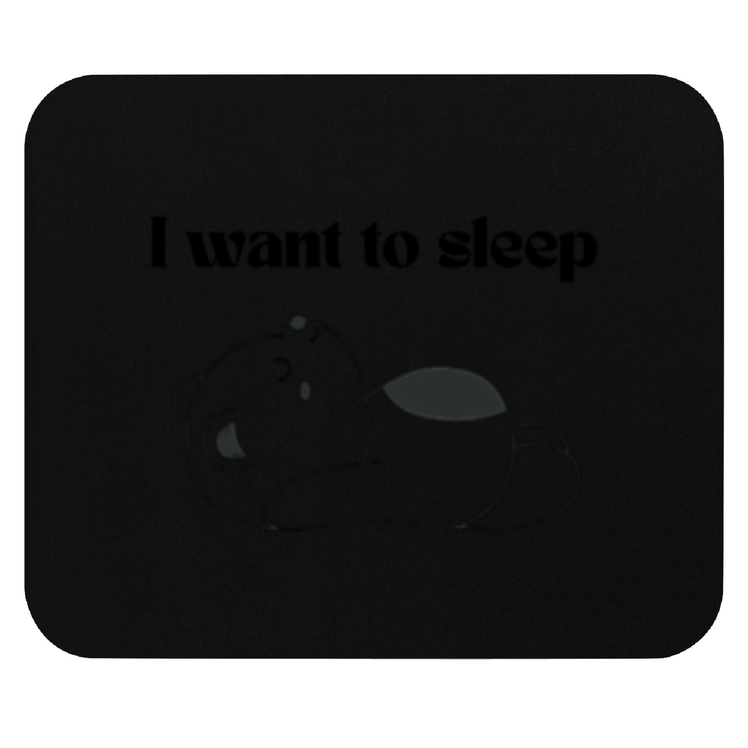 Little panda bear wants to sleep Mouse Pads