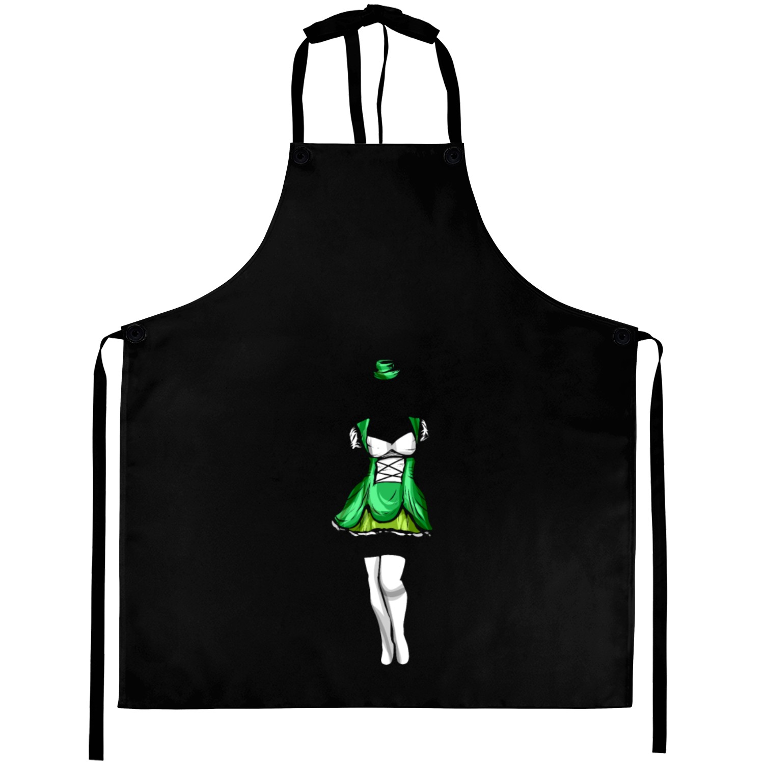 Womans Dress For St. Patricks Day Aprons