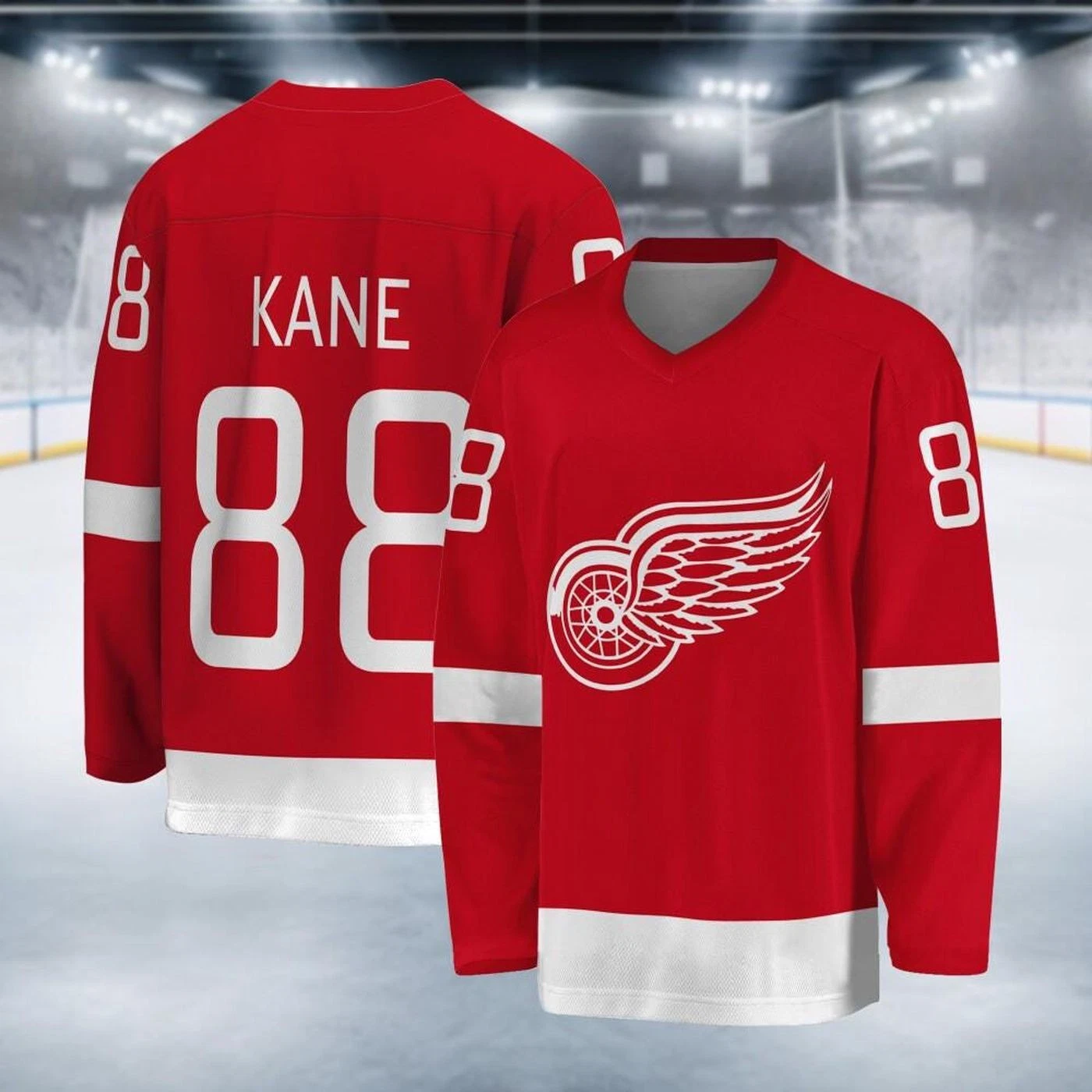 Personalized Detroit Red Wings Hockey Jersey For Fan