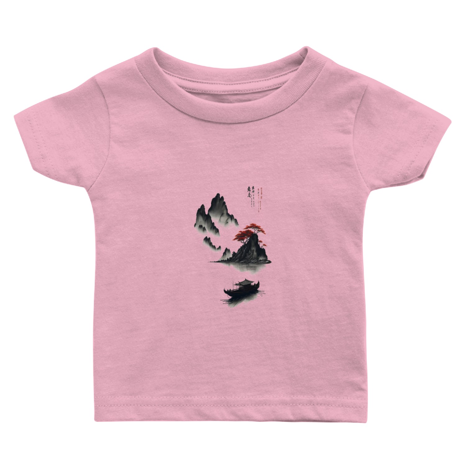 Japanese picture traditional art Sumi e painting Baby T Shirts