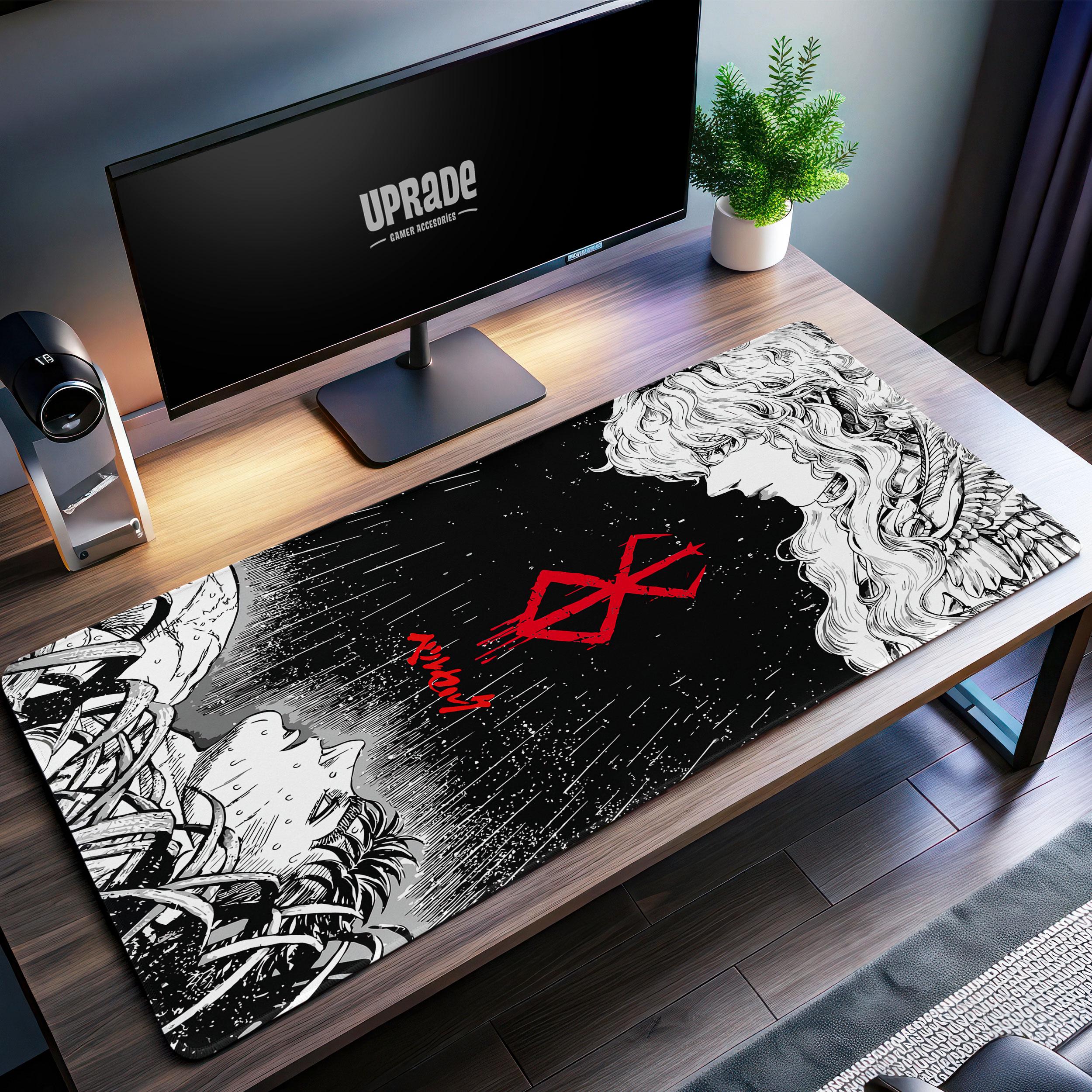 Berserkk Guts and Griffith Desk Mat - Epic Manga Scene Mouse Pad, Ideal for Anime and Manga Fans