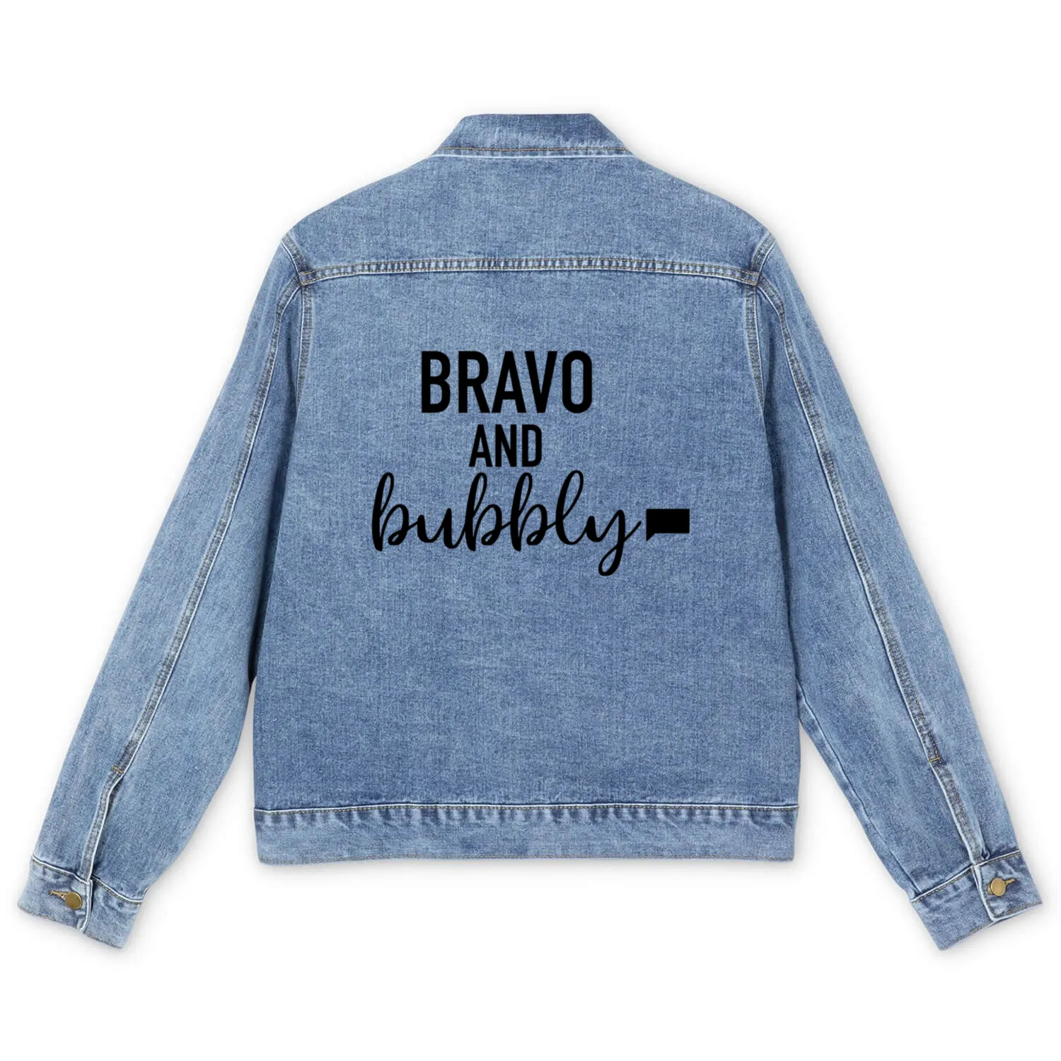 Bravo And Bubbly Men's Denim Jackets