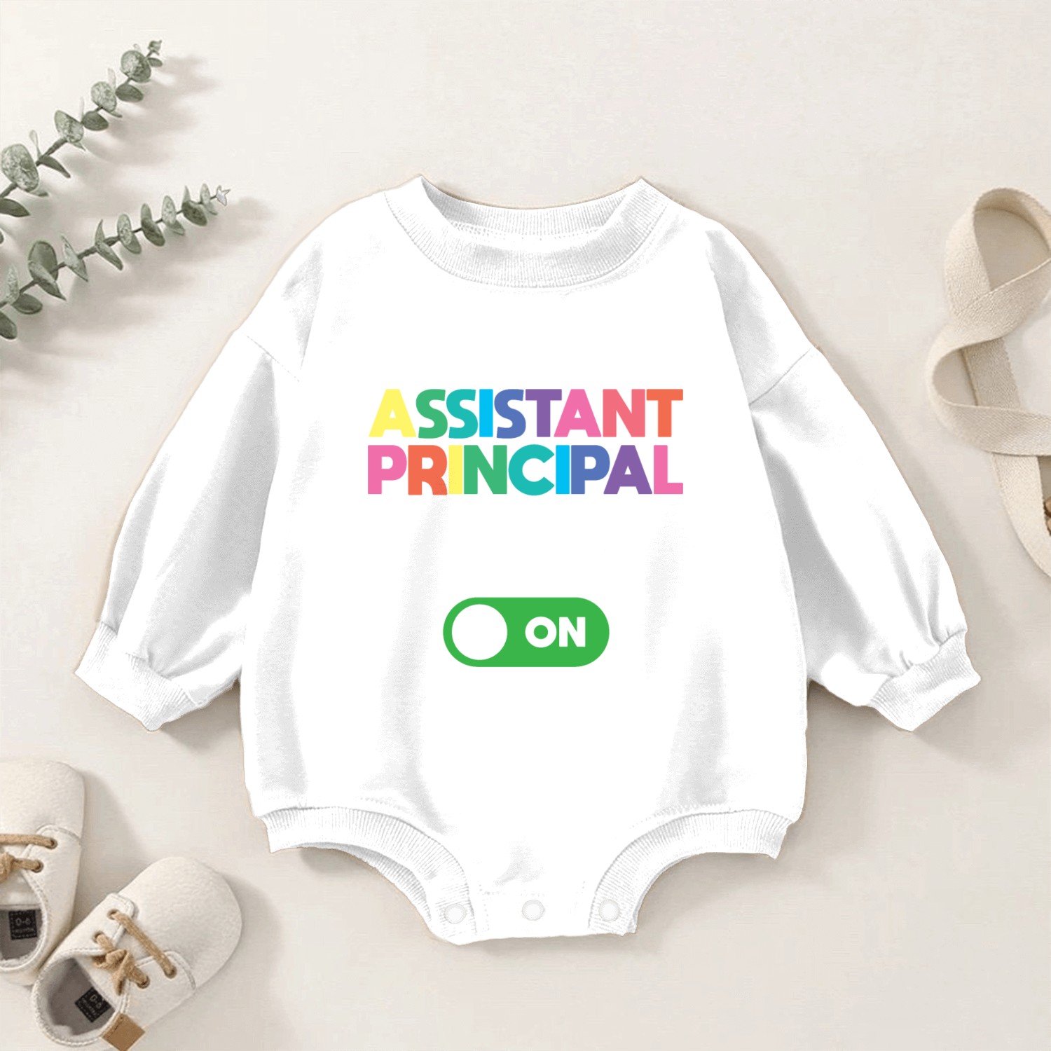 Assistant Principal Baby Romper Sweatshirts