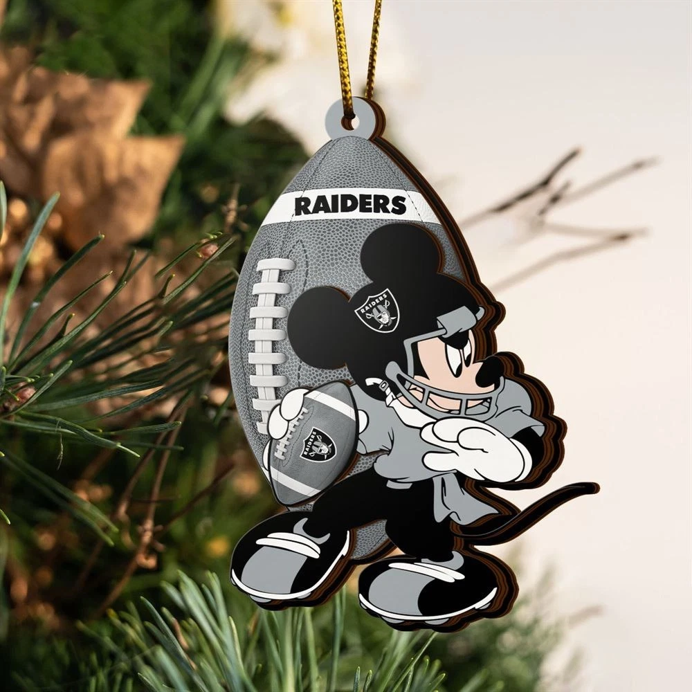 Las Vegas Football Team Raiderss Christmas Ornament Gift Decor