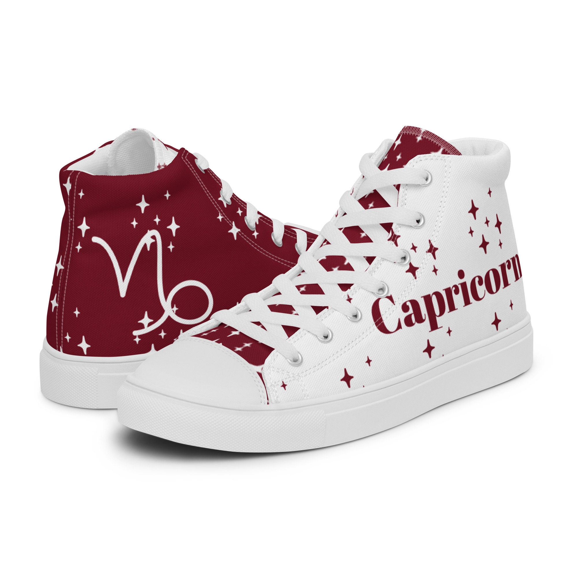 Capricorn Garnet Mens High Top Canvas Shoes