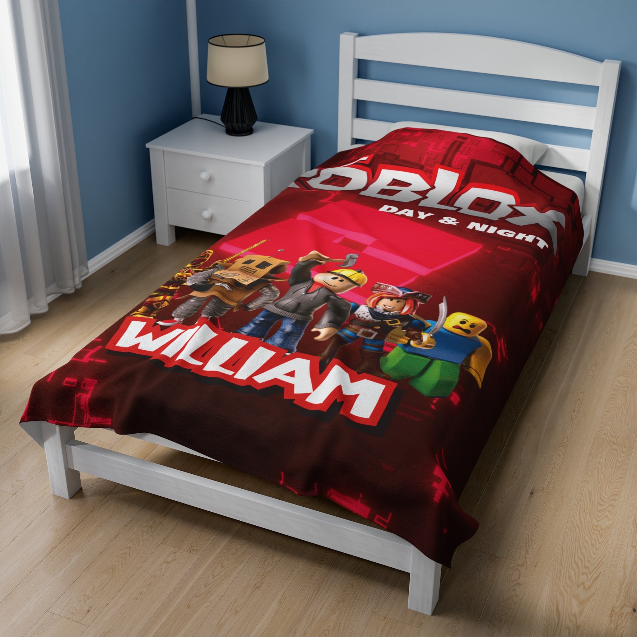 Personalized ROBLOX Fleece Blanket Soft, Cozy, Perfect for Game Fans - Fleece Plush Blanket