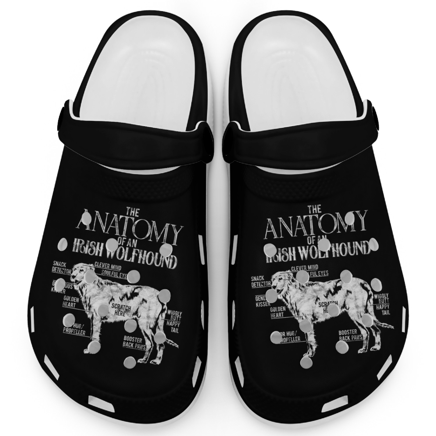 Irish Wolfhound Dog-Lover Clogs