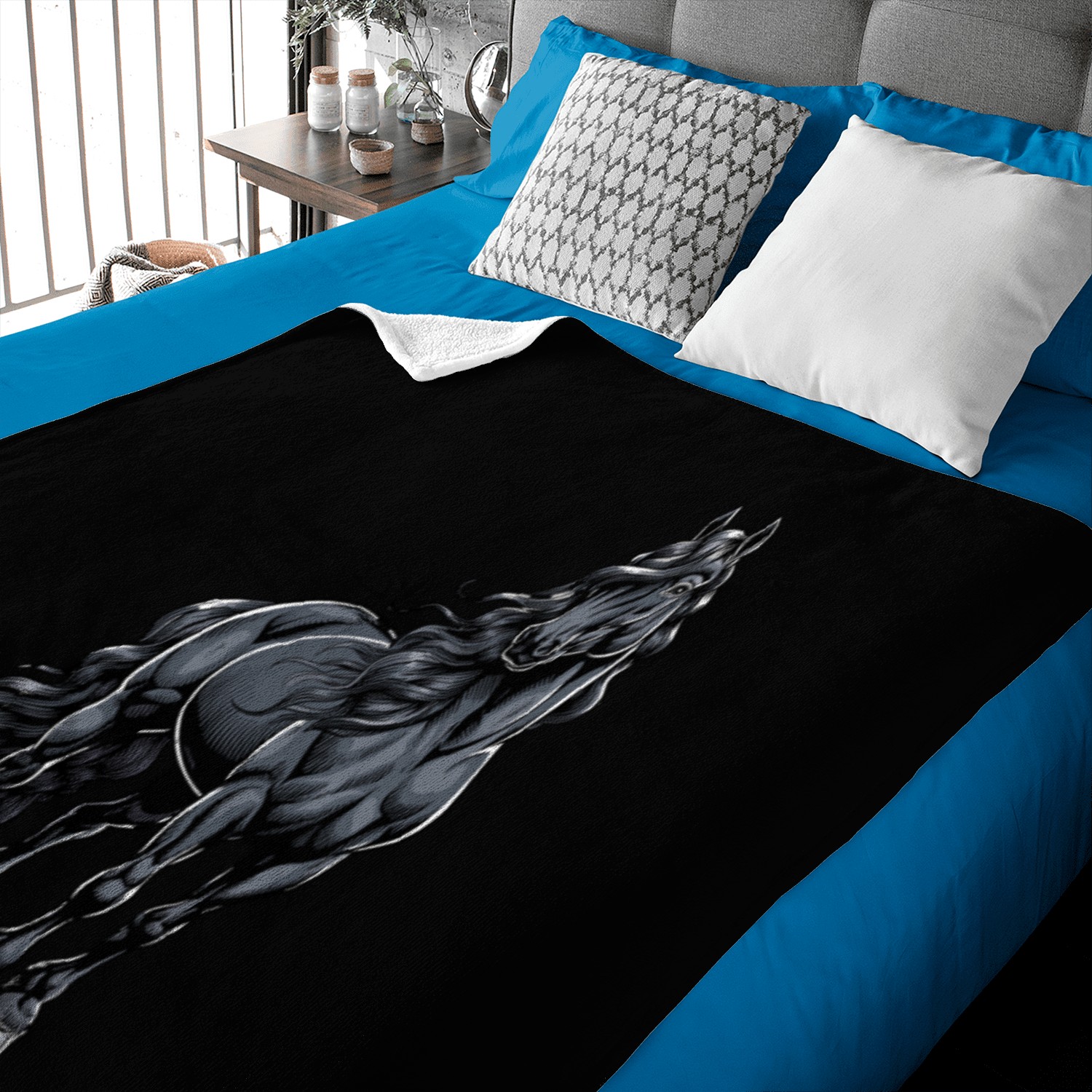 Beautiful Horse for a Horsewoman Baby Blankets