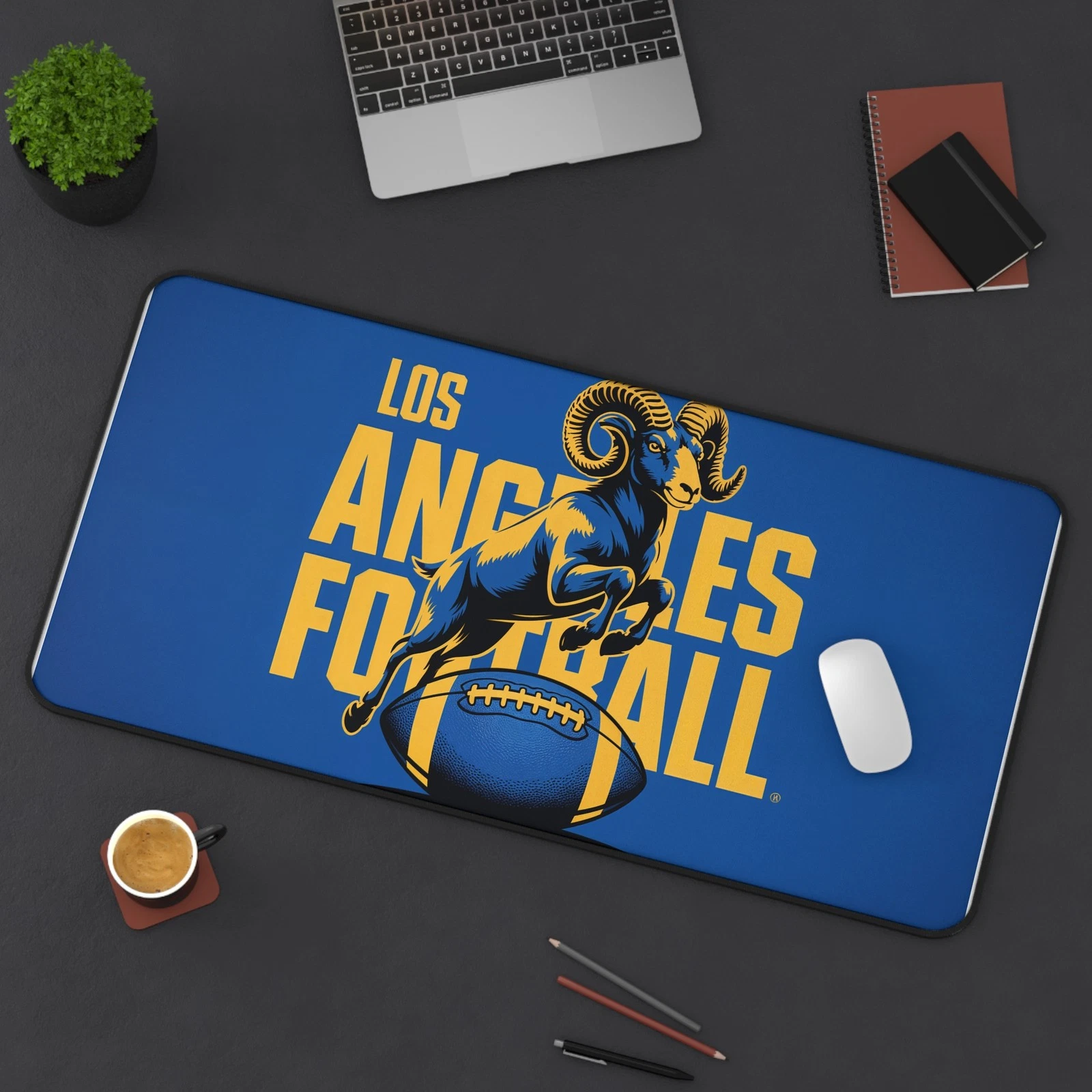 Los Angeles Football High Def Print Non Slip Desk Mat Office Home football