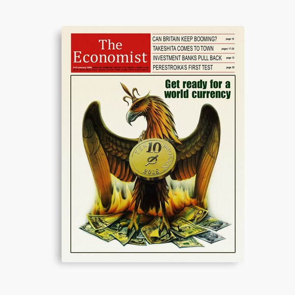 HD Reproduction of The Economist 1988 Canvas