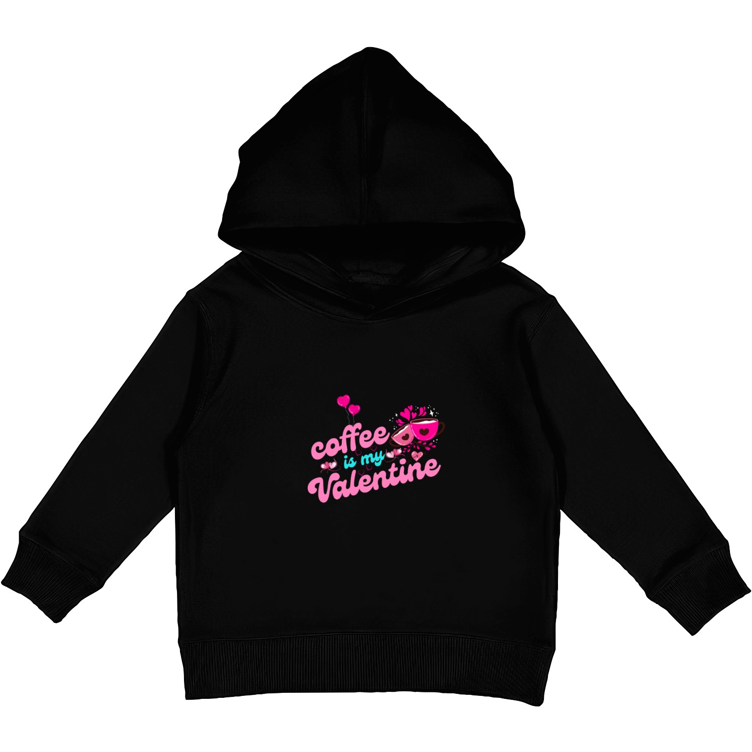 Coffee Lovers Coffee Is My Valentine Kids Pullover Hoodies