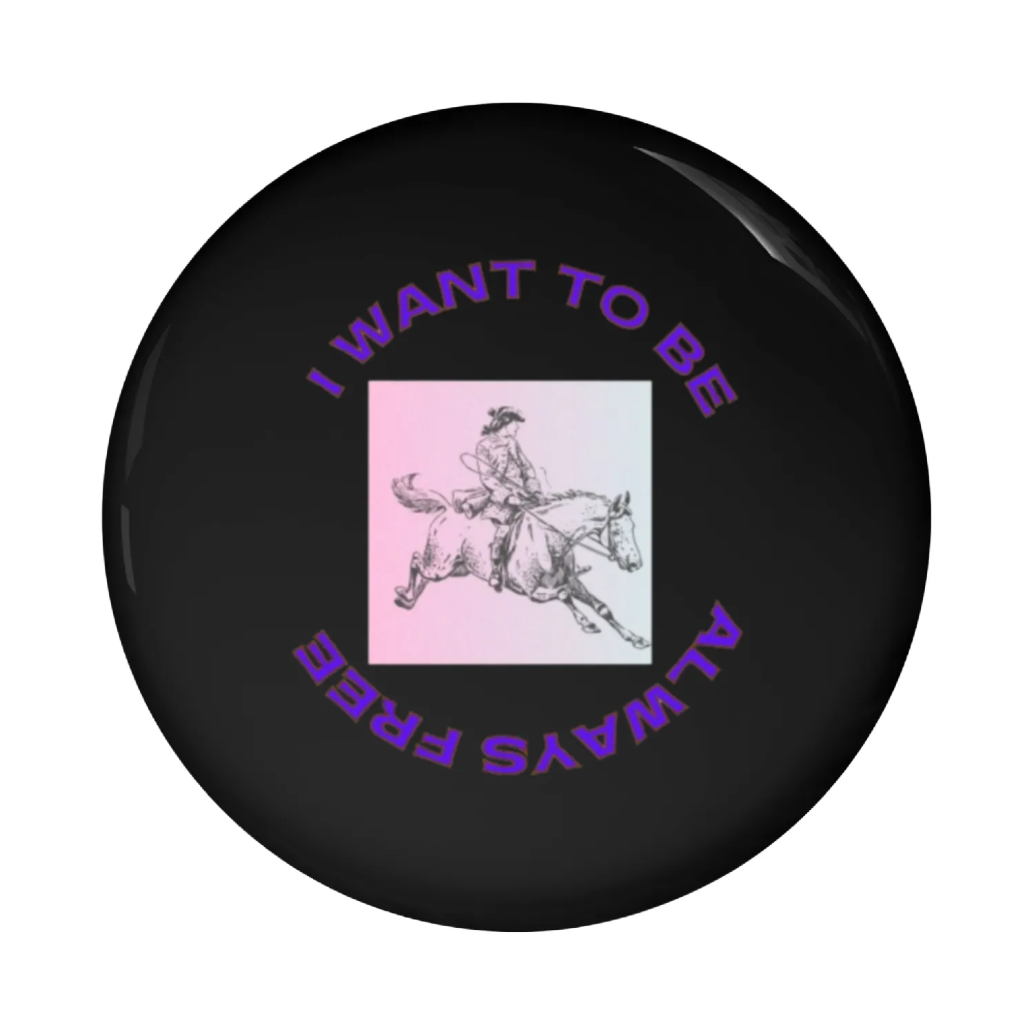Ride Free Always Pin Buttons