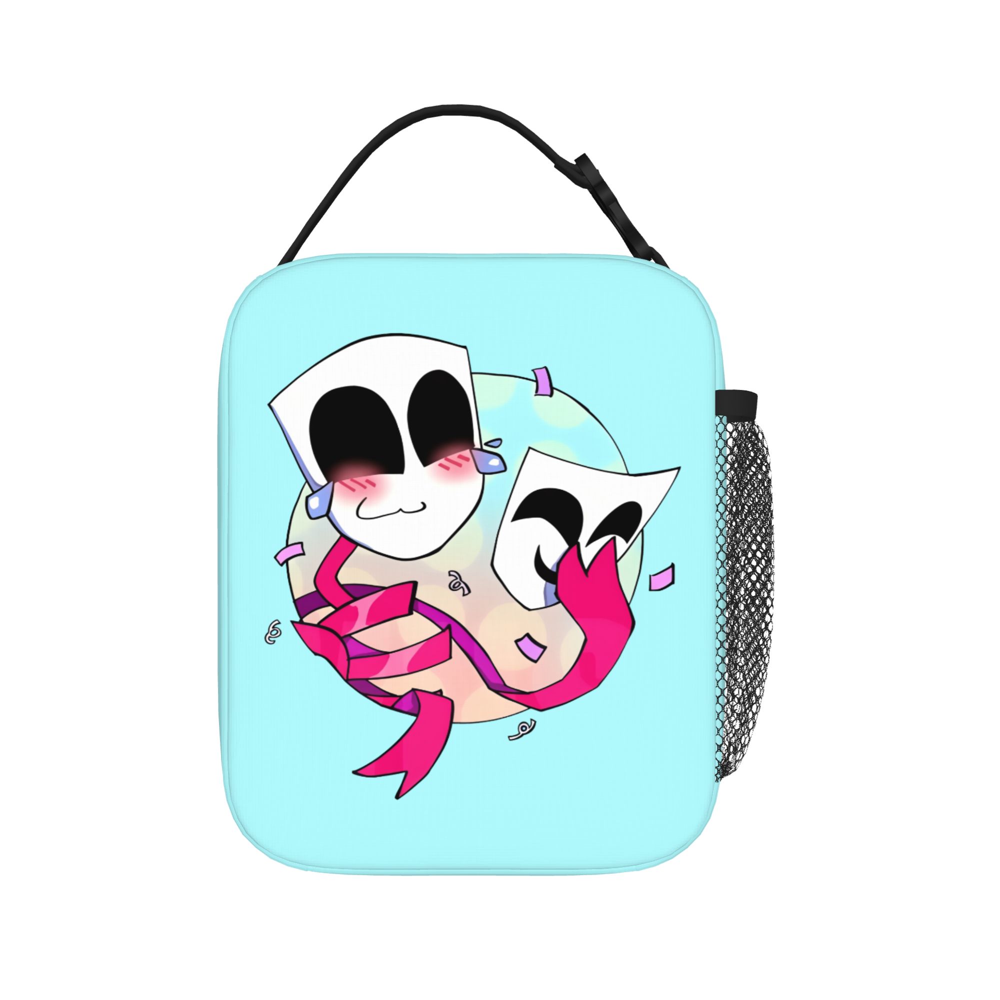 Gangle Cartoon Digitals Circus Thermal Insulated Lunch Bag for Travel Portable Bento Box Cooler Thermal Lunch Boxes