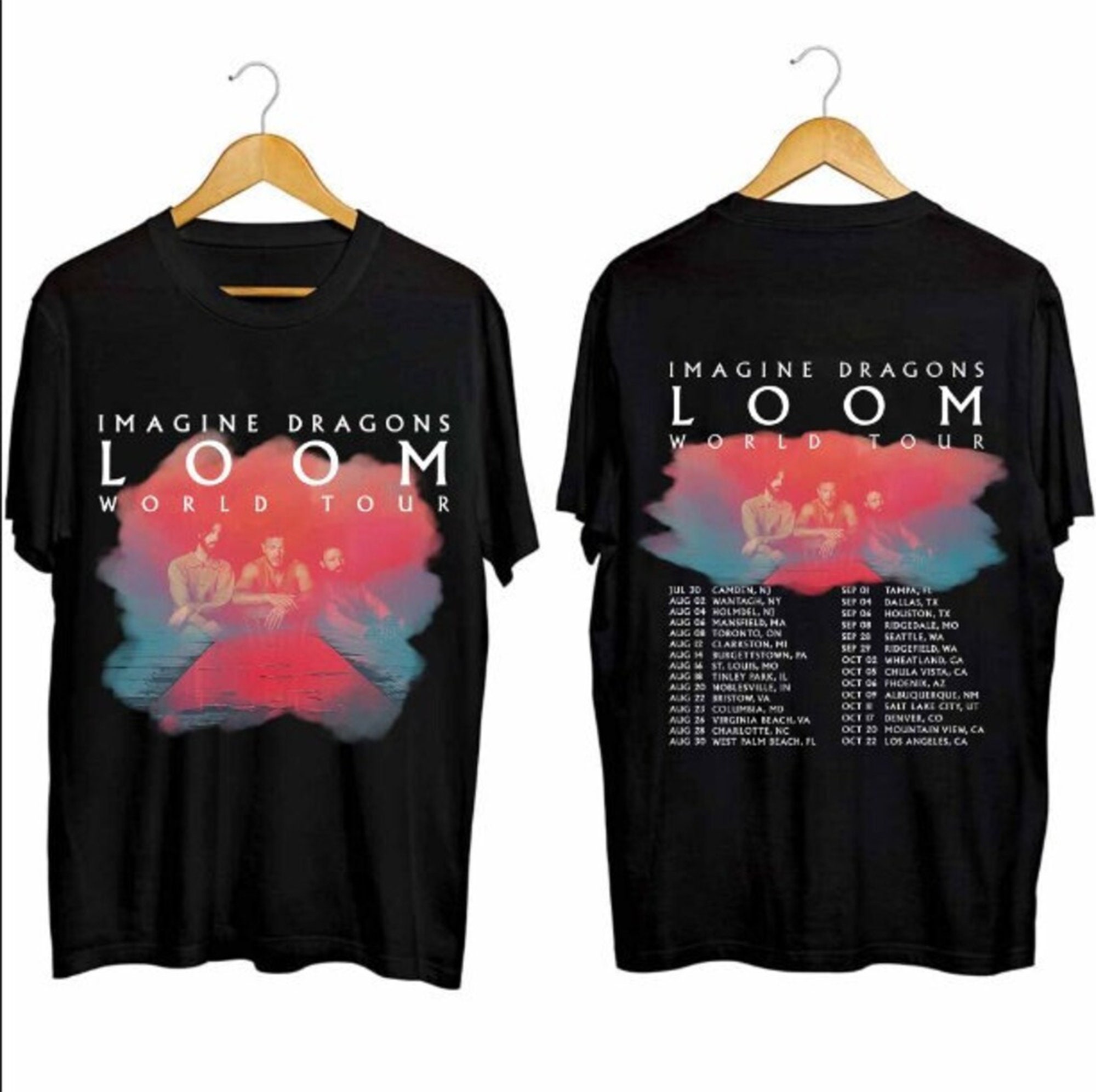 2 Sided Imagine Dragons - Loom Tour 2024 Unisex Shirts