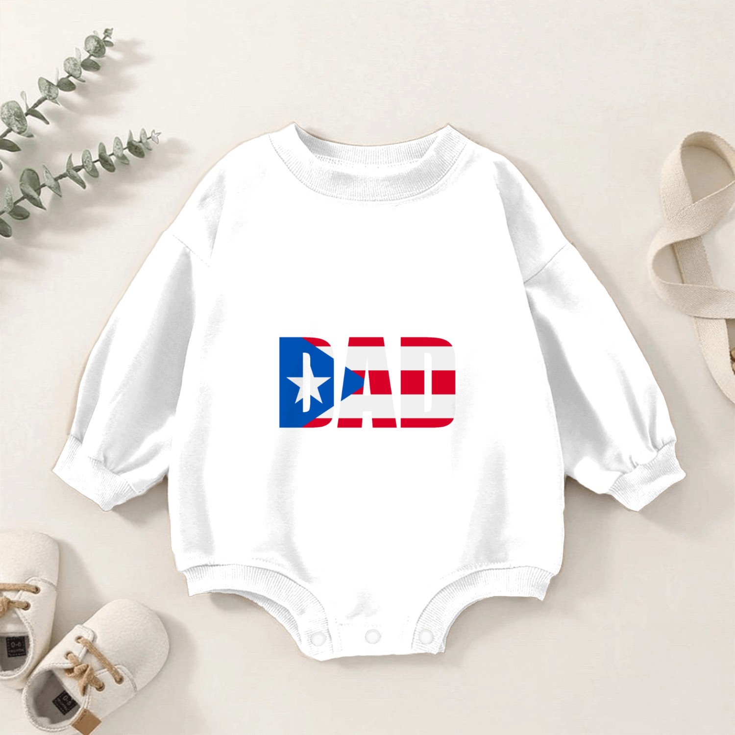 Puerto Rico Gifts For Dad Fathers Day Puerto Rican Baby Romper Sweatshirts