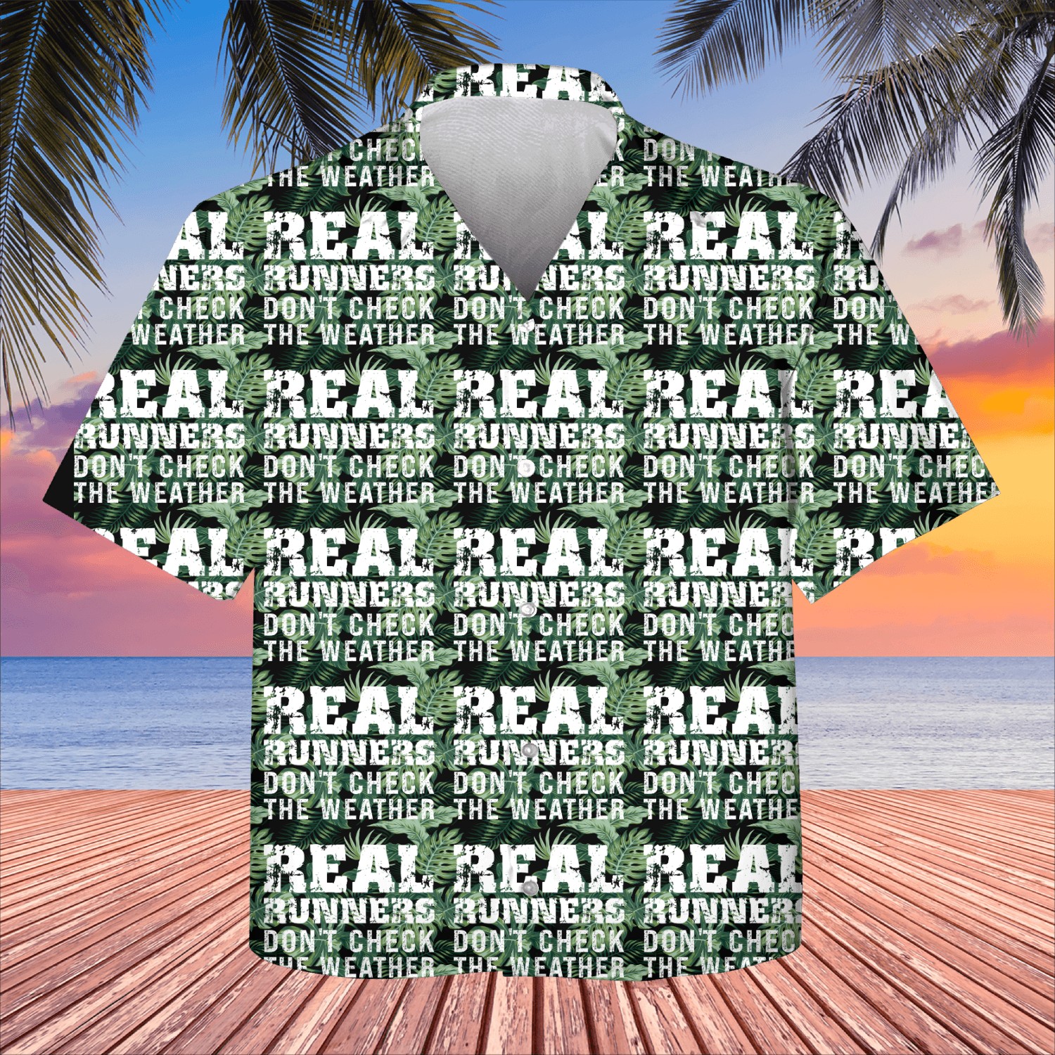 Real Runners Don't Check The Weather - Runner Kids Hawaiians