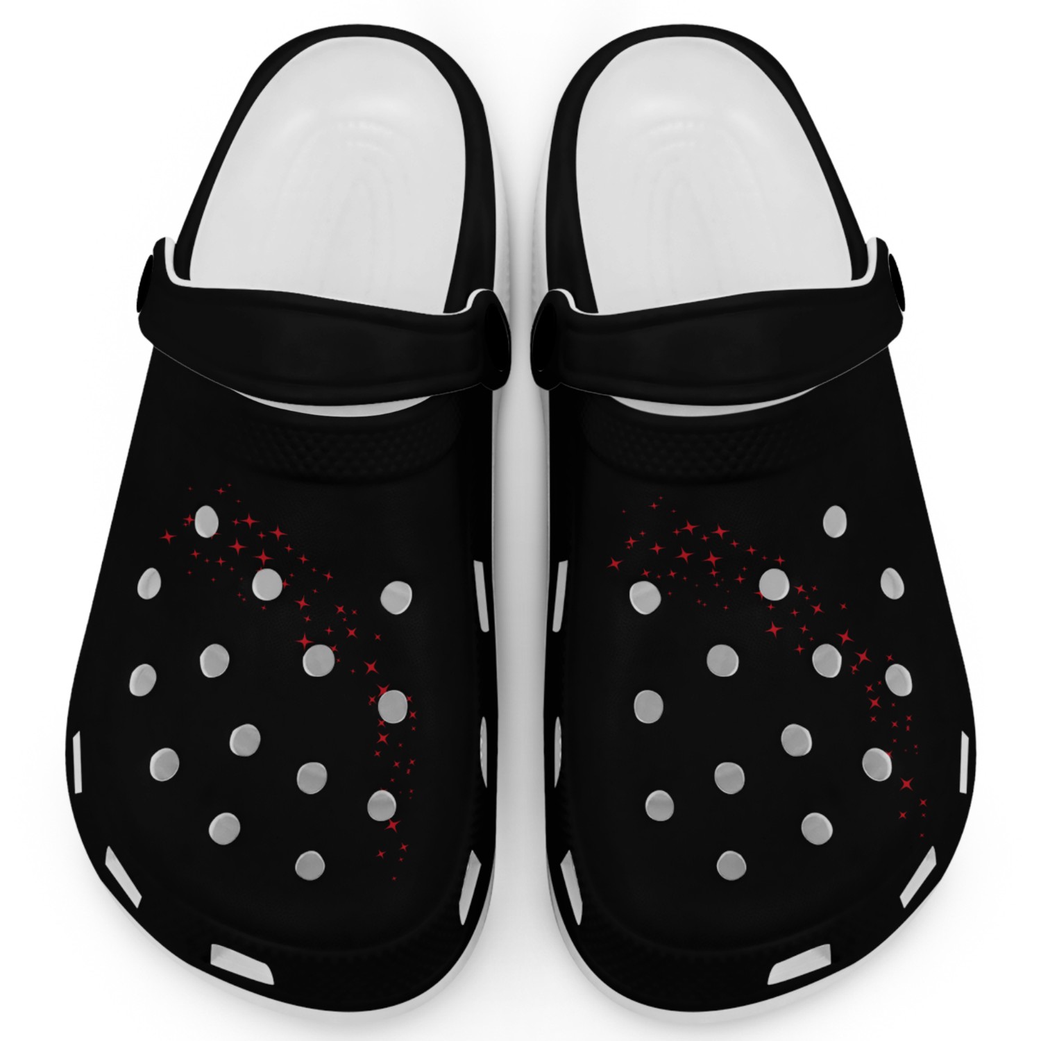 Perfect Red Star Arch Clogs