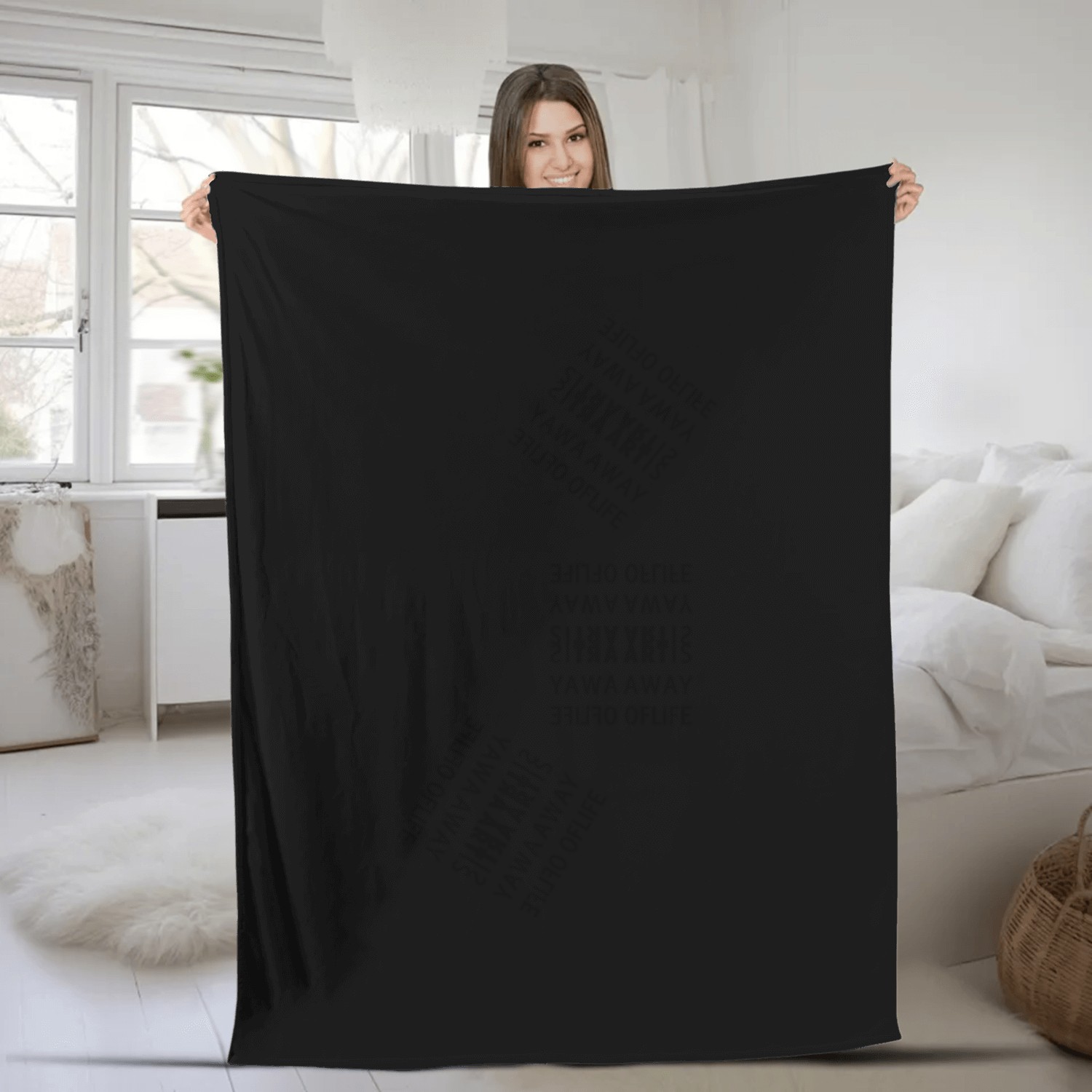 Simplistic Art Pattern, Unique Fleece Blankets