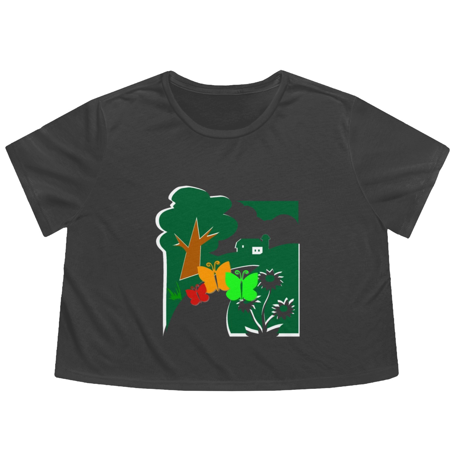 NATURE OUR FUTURE Flowy Cropped Tees