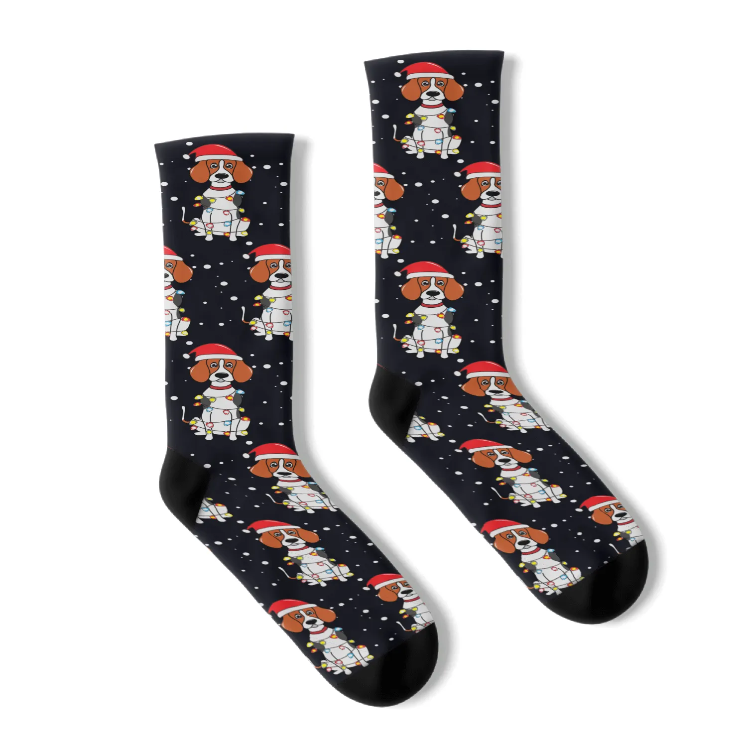 English Foxhound Christmas Mom Dad Dog Gift Socks