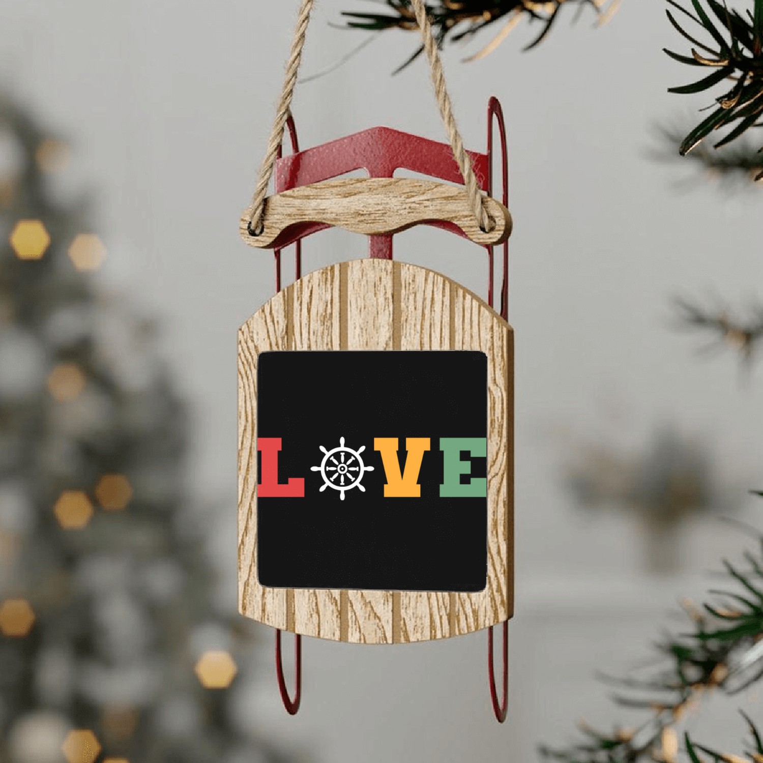 Love Sailing Explorer or Backpacker Gift Sled Ornaments