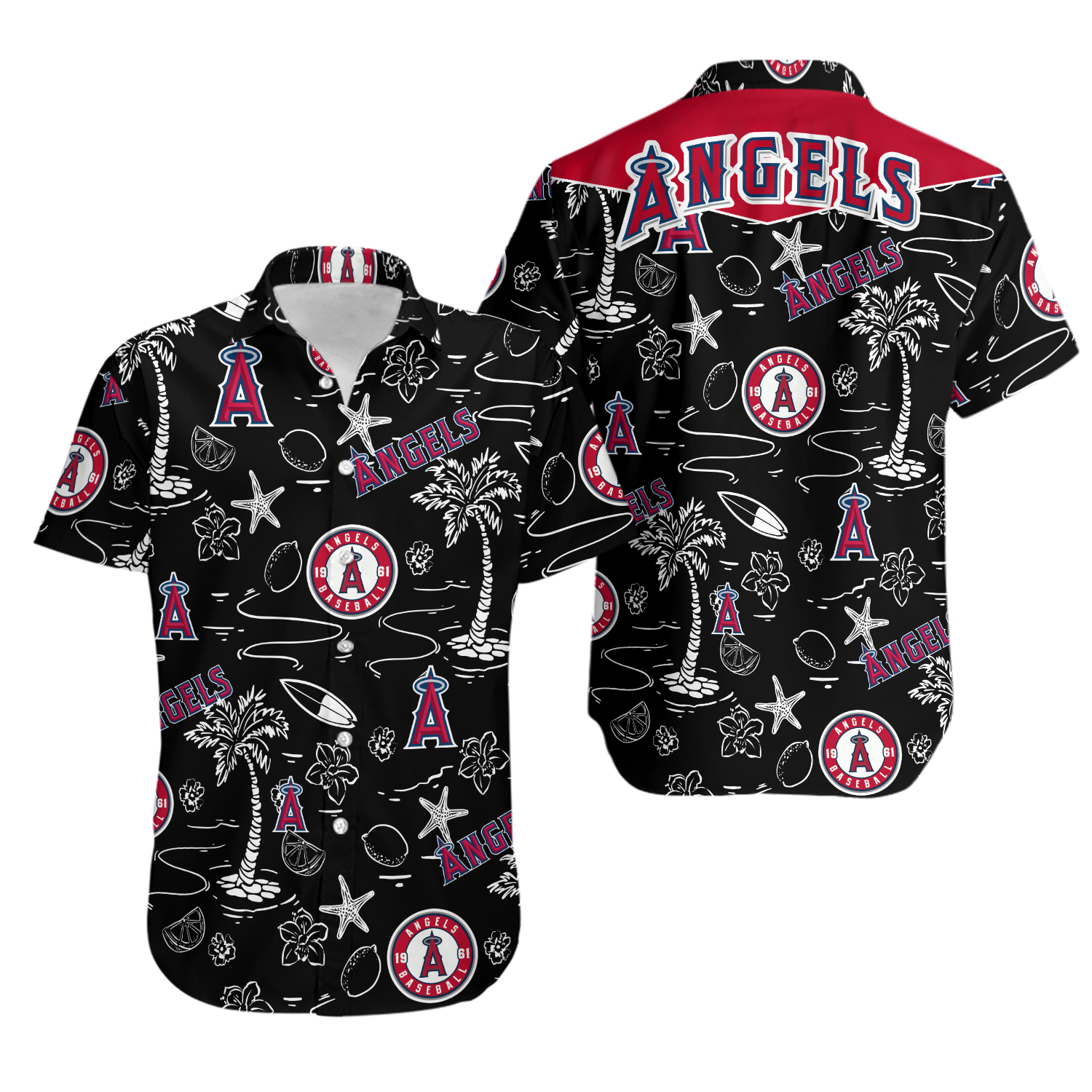Los Angeles Baseball Team Angelss Hawaiian Shirt