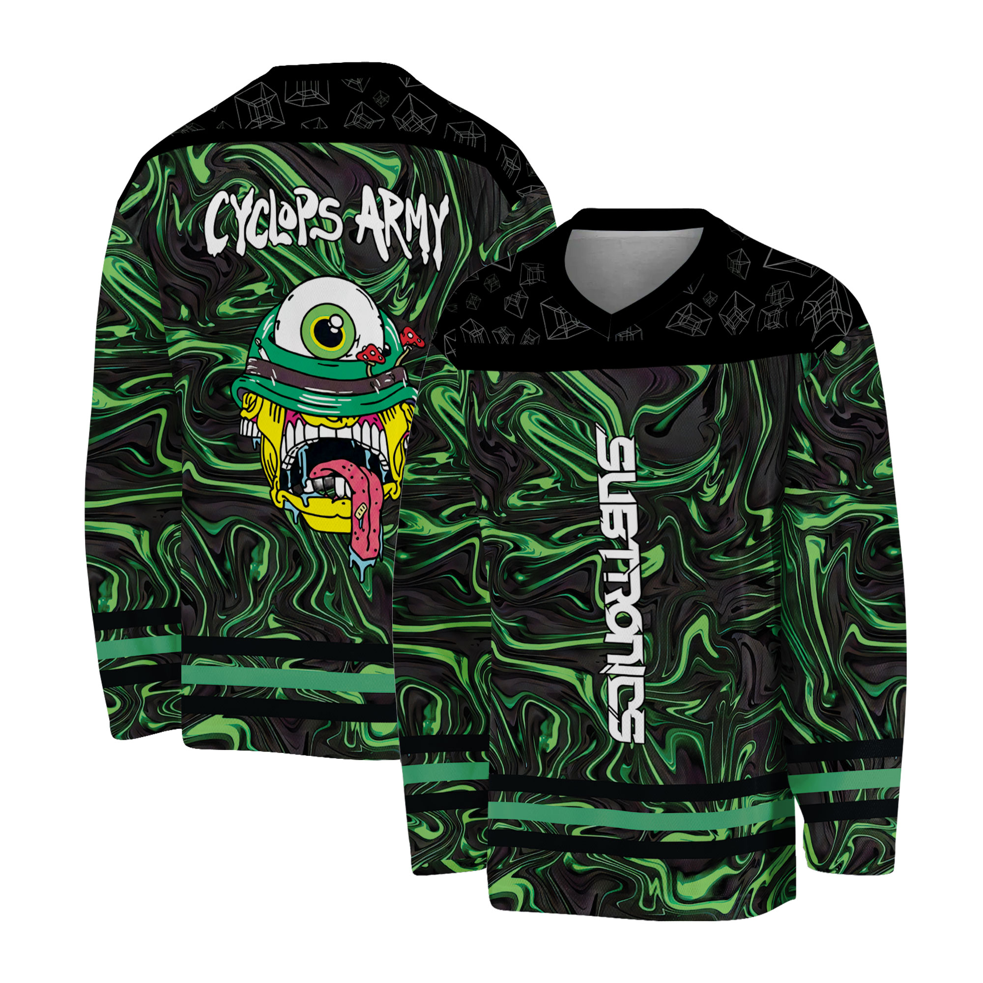 Subtronic Rave Jersey Hockey Shirt, EDM Festival Outfit