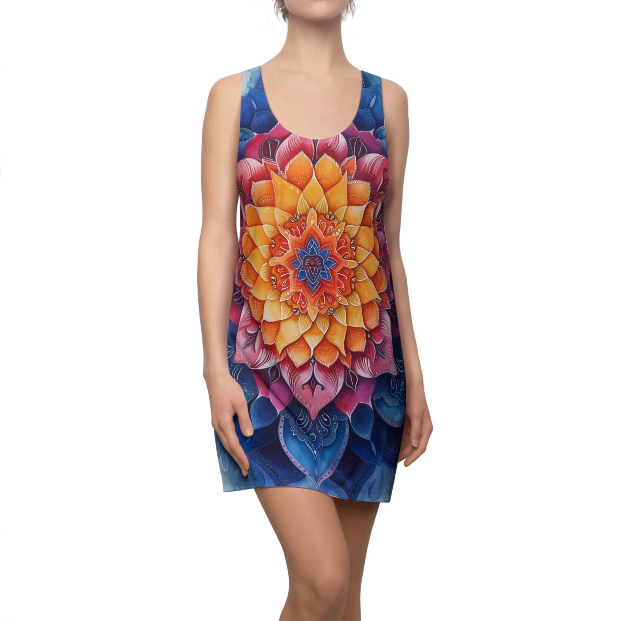 Mandal Women's Cut & Sew Racerback Dress