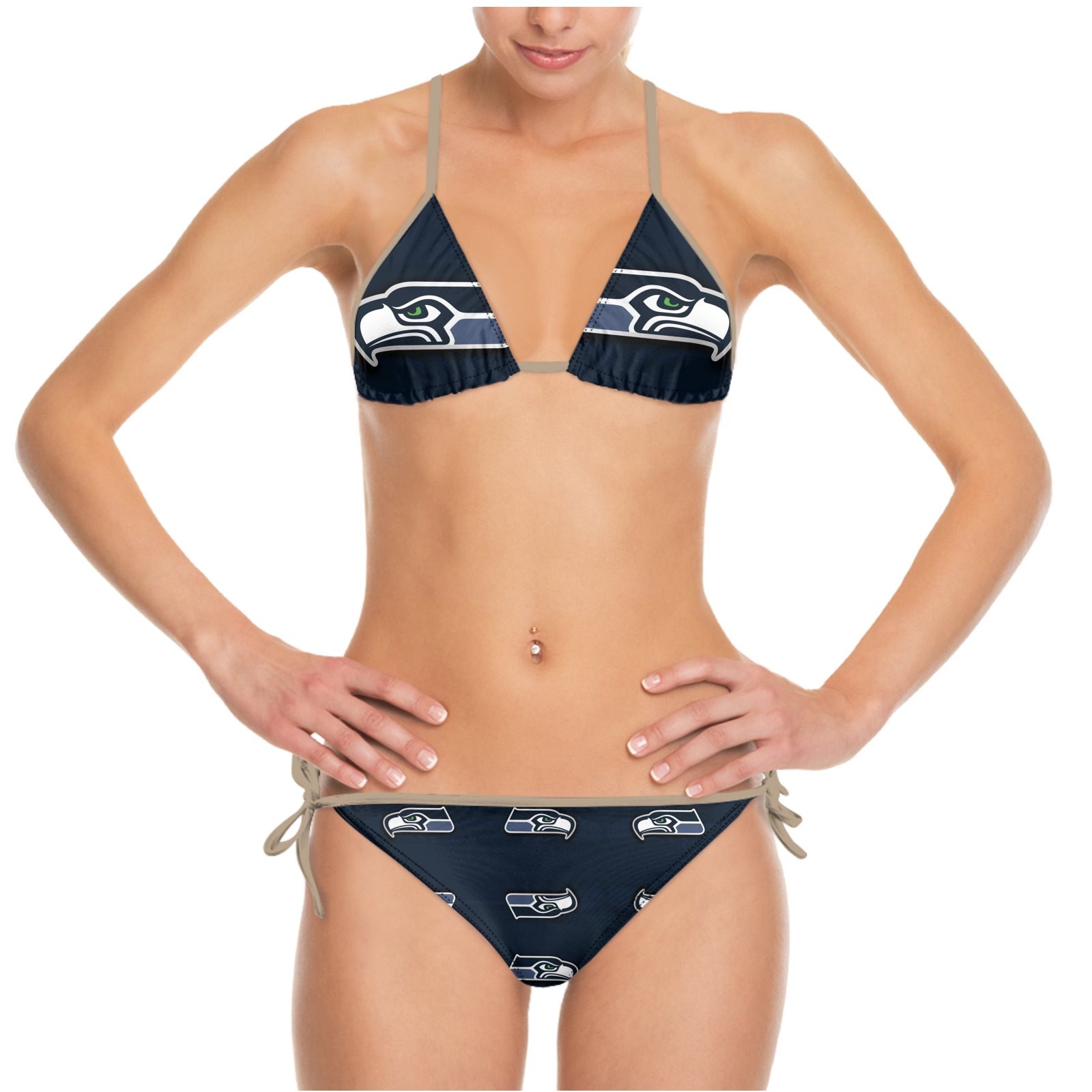 Seattle Team Seahawks Summer Beach Women's Bikini Swimsuit