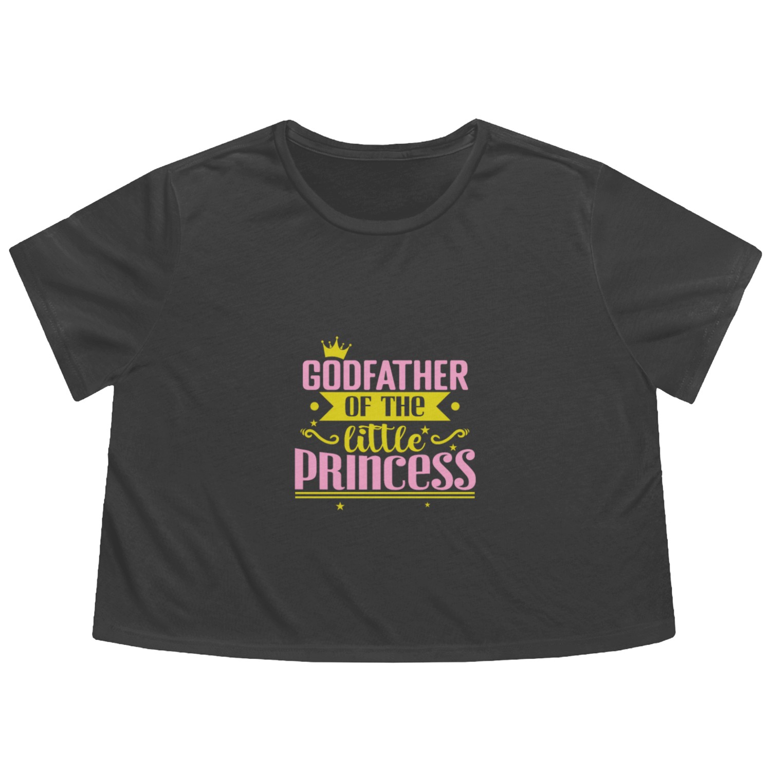 Godfather of the little Princess Flowy Cropped Tees