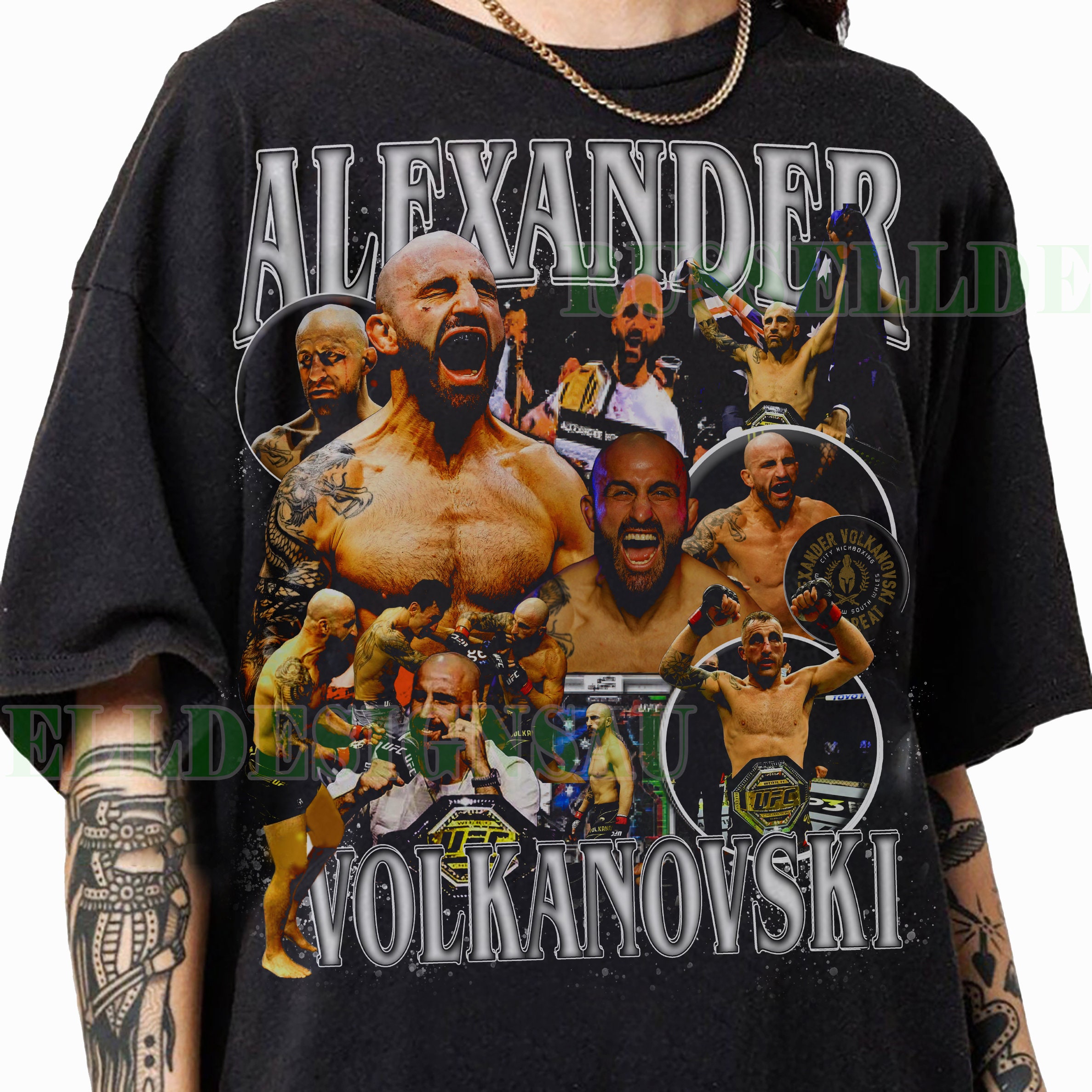 Alexander Volkanovski Vintage 90s Graphic T-Shirt - Alexander T Shirt