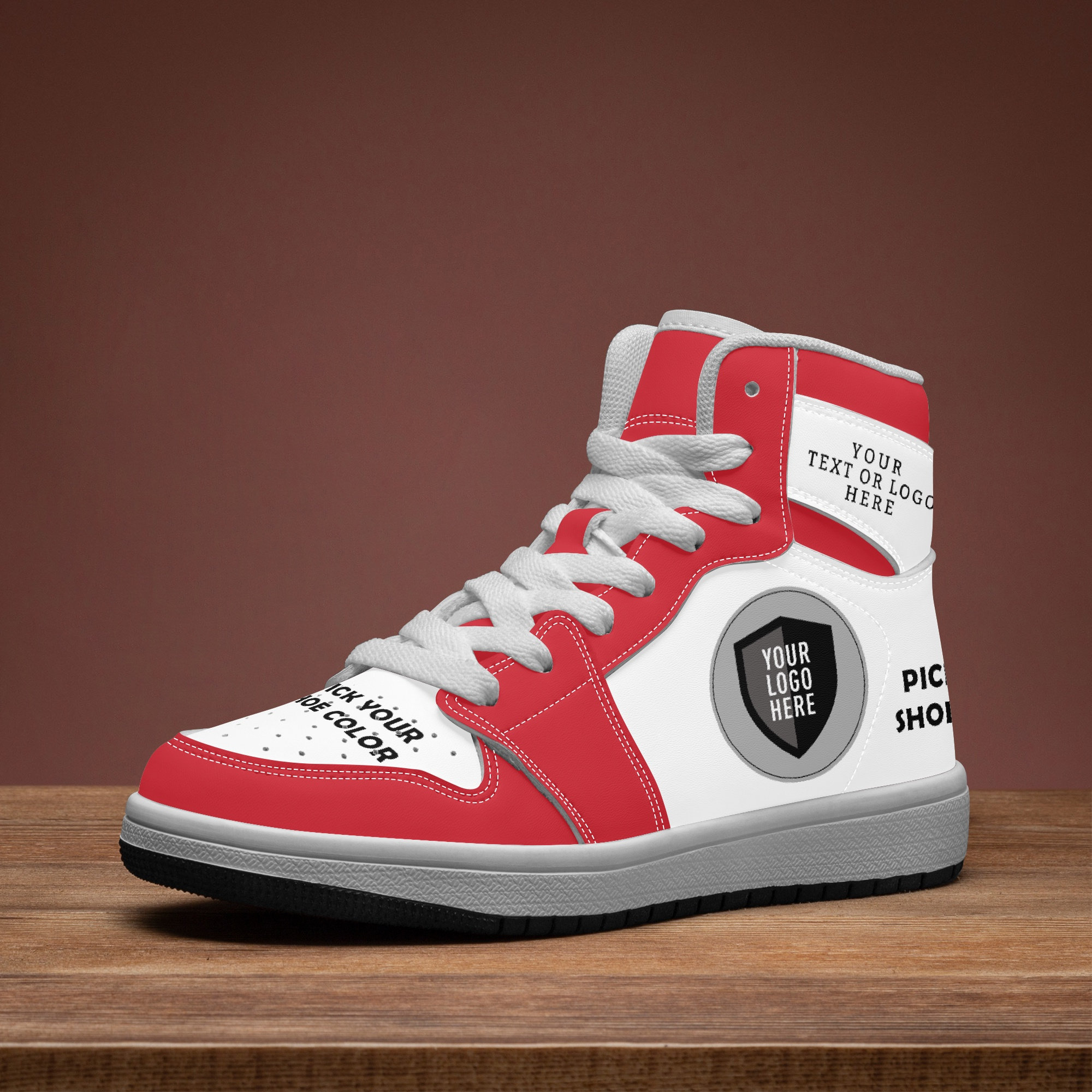 Vegan Leather High Top Sneakers for Kids - Team, Anime, Game, TV Show Designs