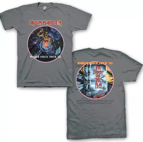 Iron' Maiden' World Piece Tour Classic T-Shirt Double Sided