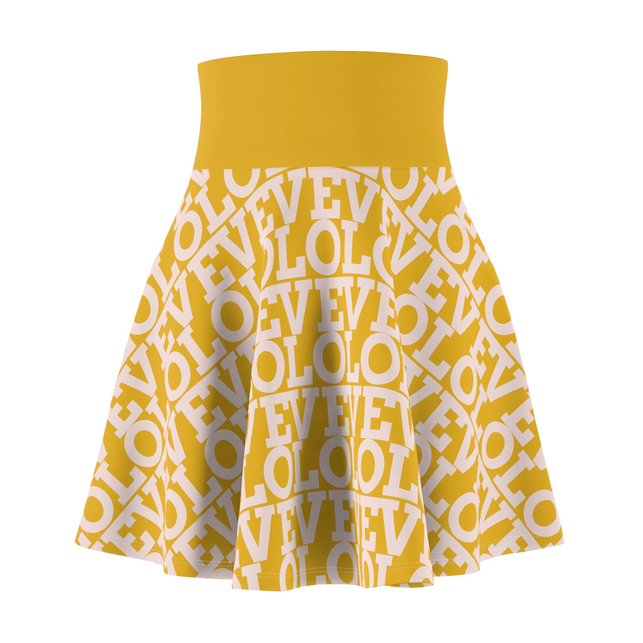 Love Print Women's Skater Skirt