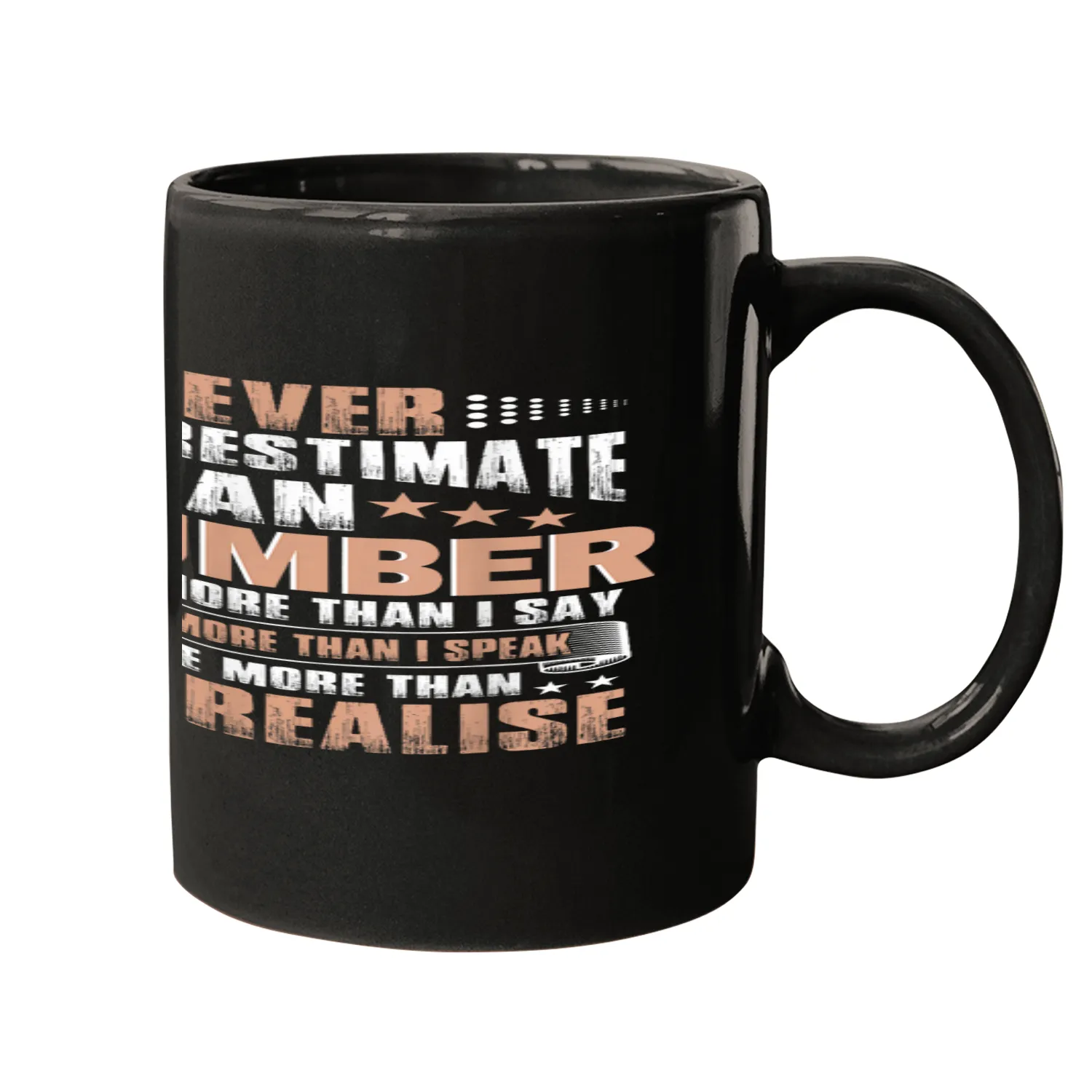 Plumbers Job Never Underestimate an Plumber Mugs
