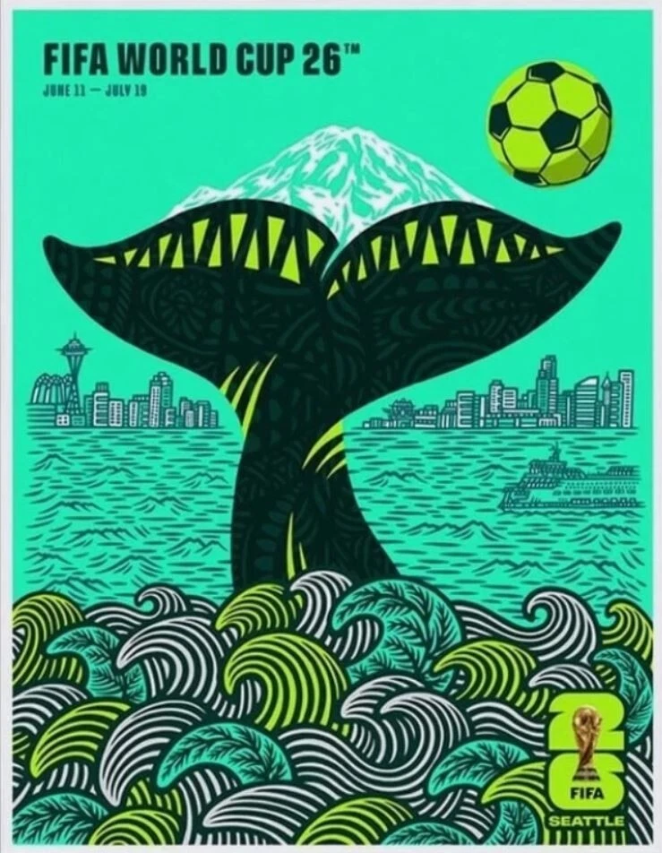 Seattle Host City Poster FIFA World Cup 2026