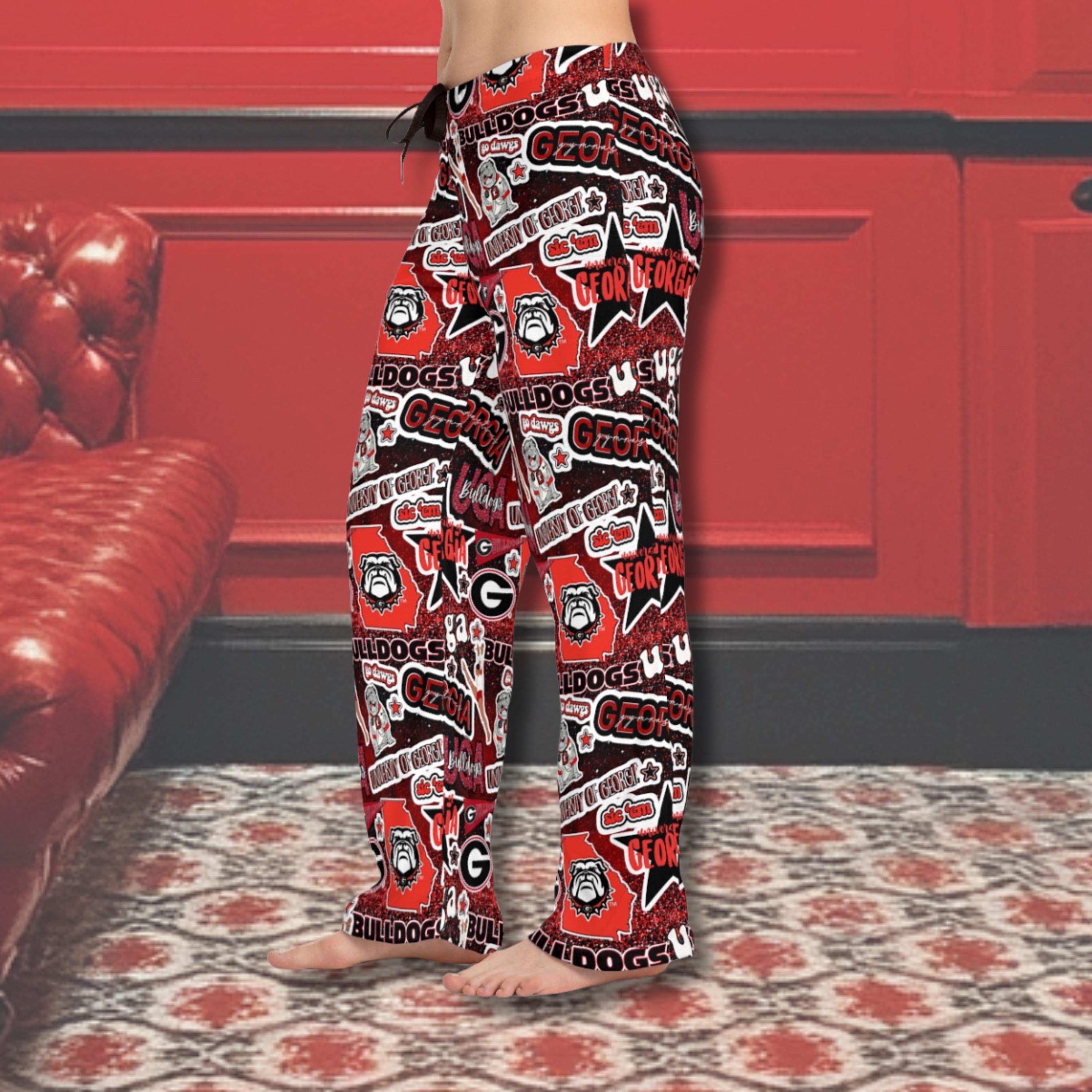 Georgia Women's Bulldog Pajama Pants, perfect for the college fan on cool nights